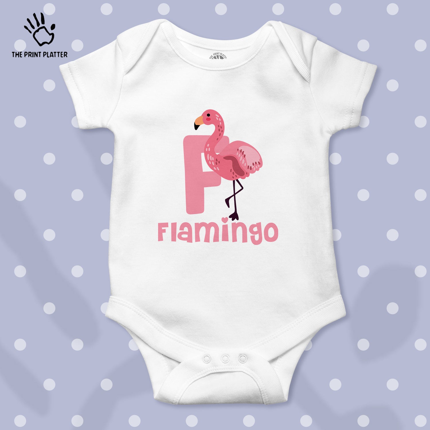 Flamingo Unisex Half Sleeve Romper