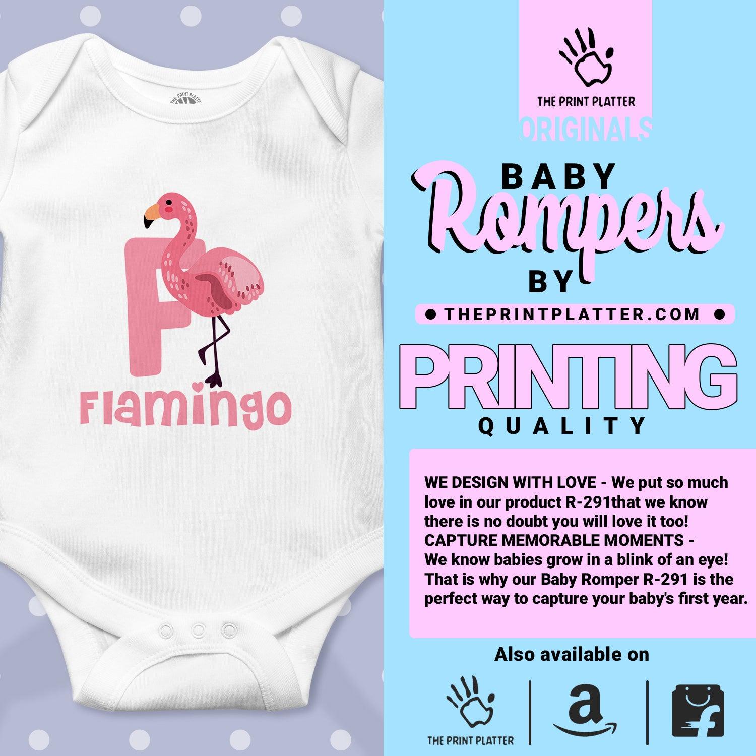 Flamingo Unisex Half Sleeve Romper