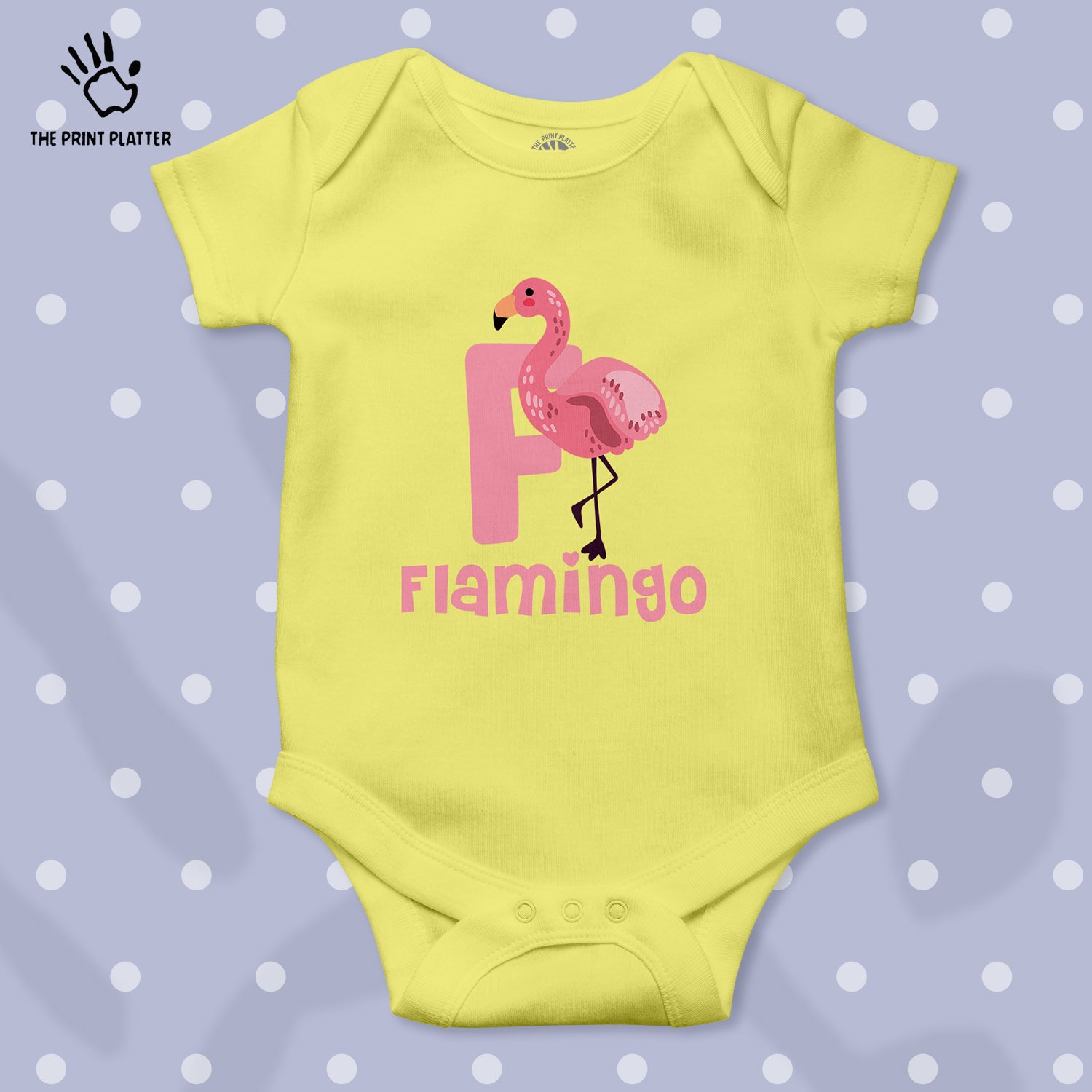 Flamingo Unisex Half Sleeve Romper