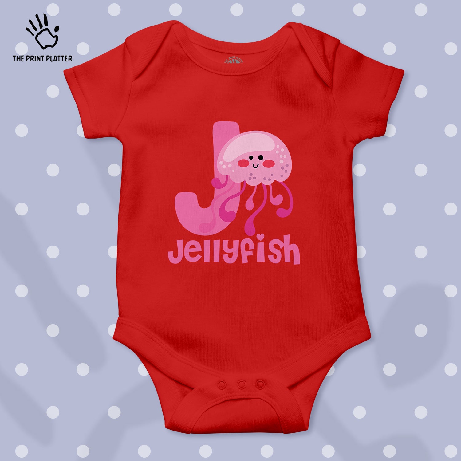 Jellyfish Unisex Half Sleeve Romper