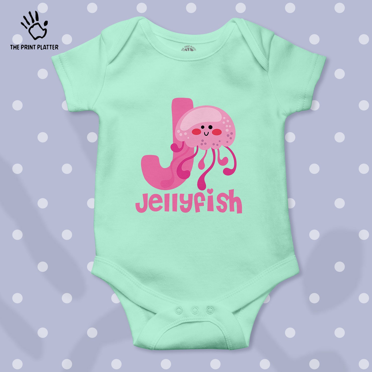 Jellyfish Unisex Half Sleeve Romper