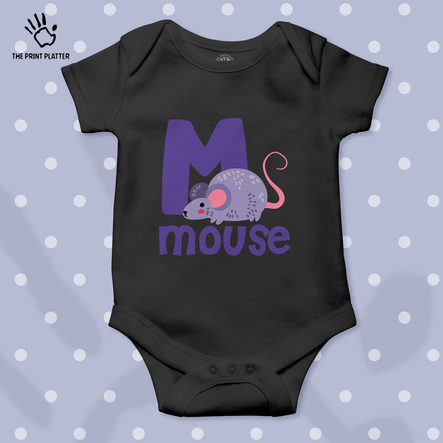 Mouse Unisex Half Sleeve Romper