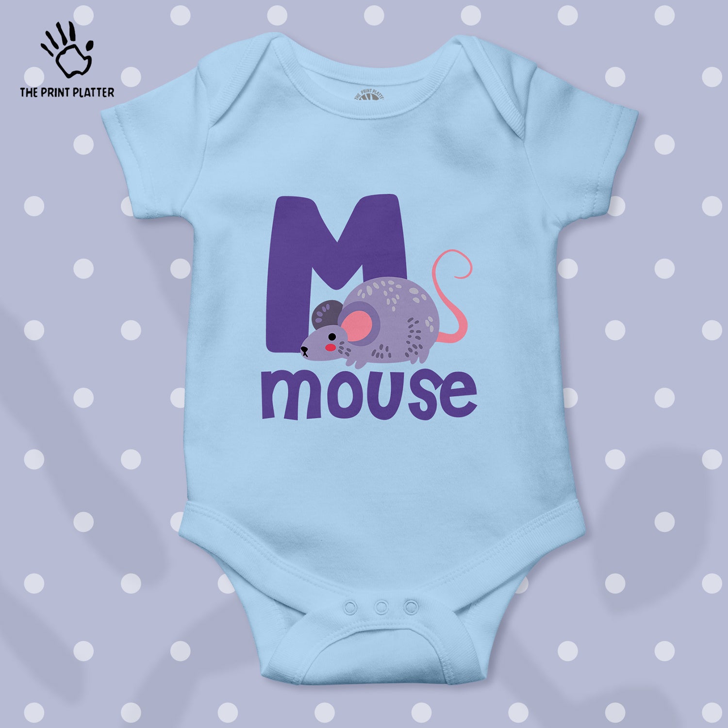 Mouse Unisex Half Sleeve Romper