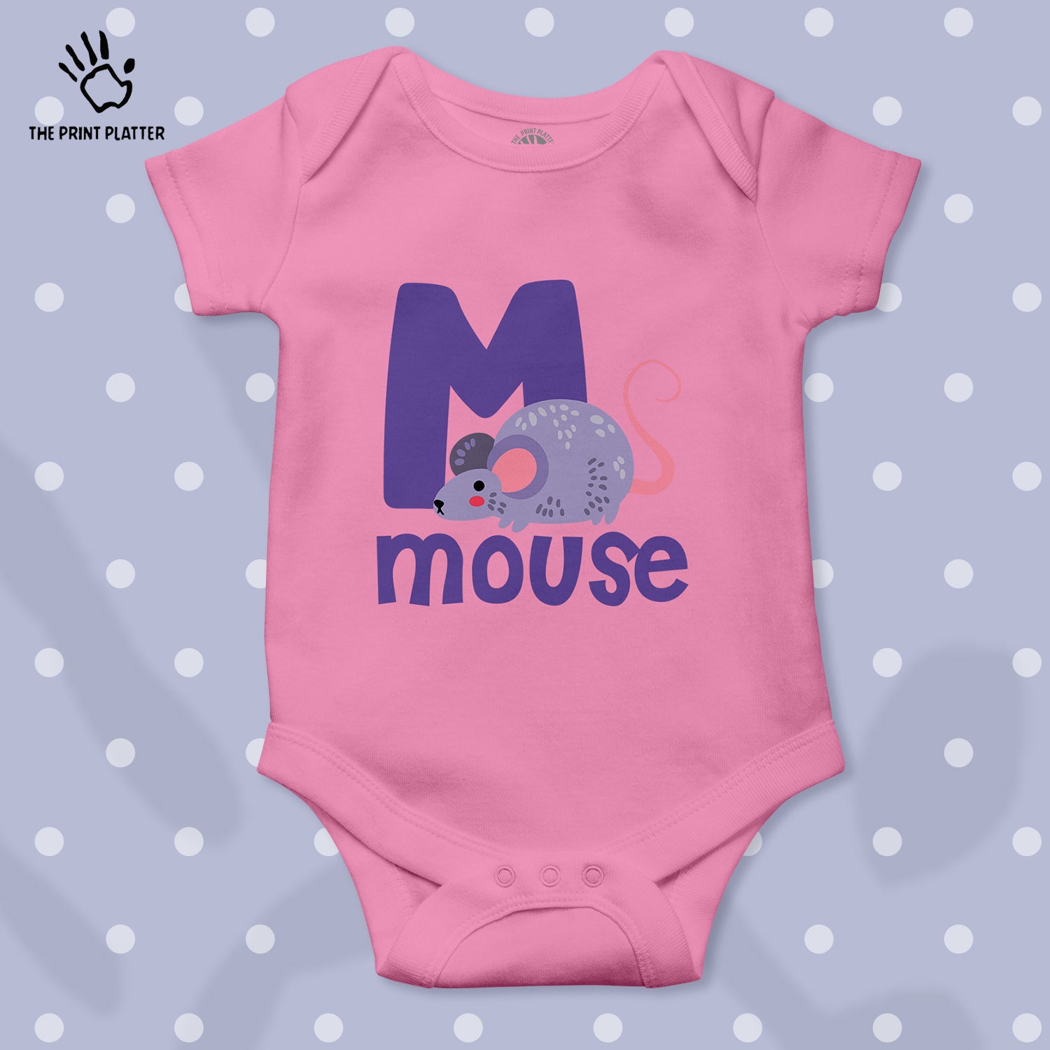 Mouse Unisex Half Sleeve Romper