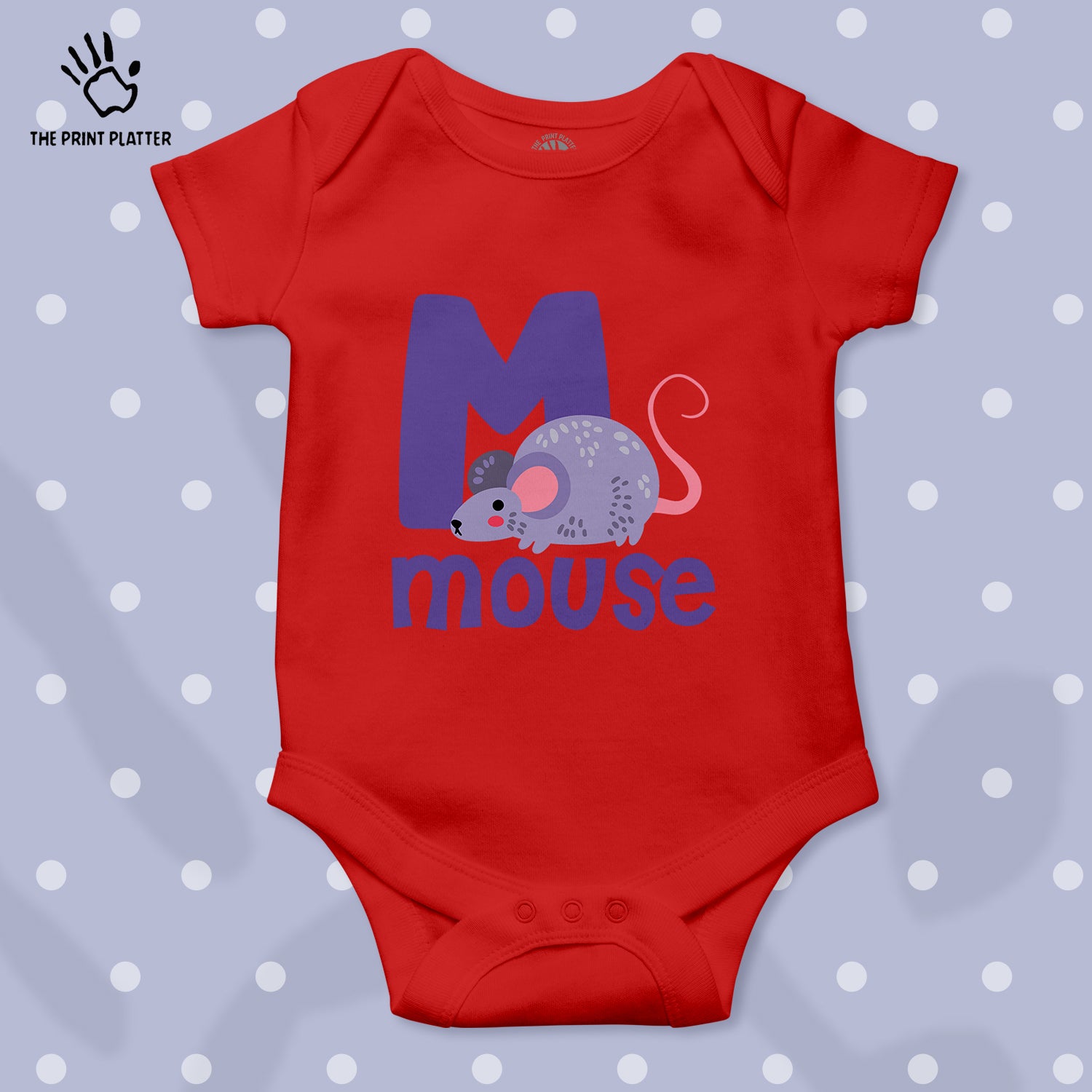 Mouse Unisex Half Sleeve Romper