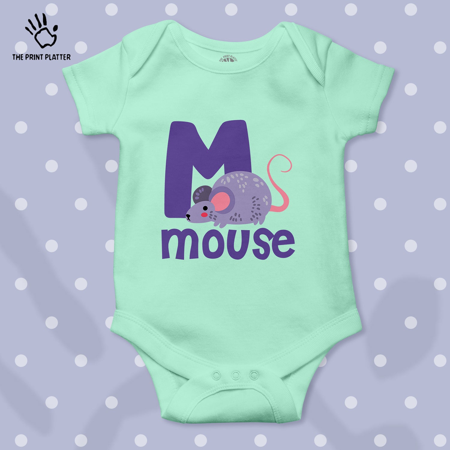 Mouse Unisex Half Sleeve Romper