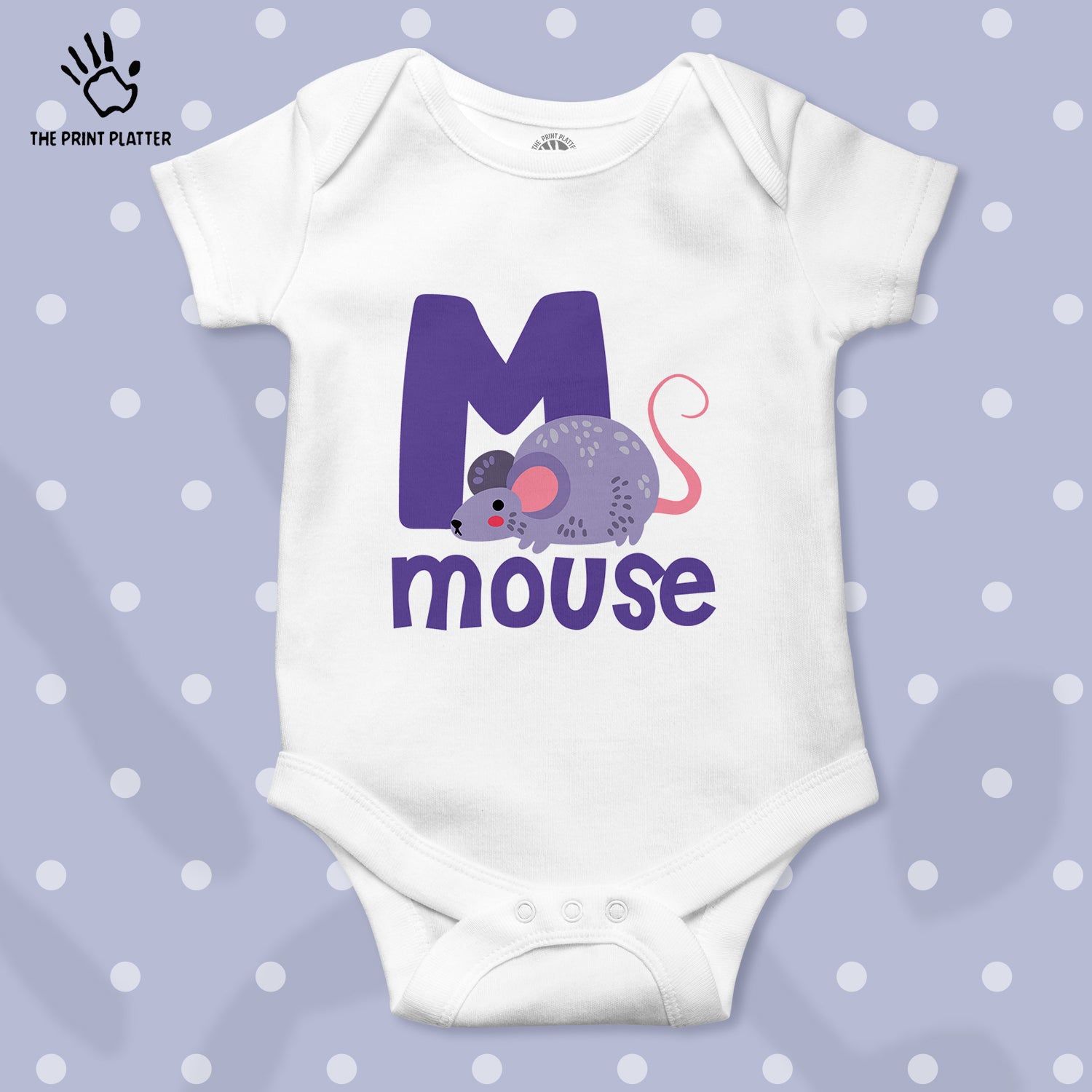 Mouse Unisex Half Sleeve Romper