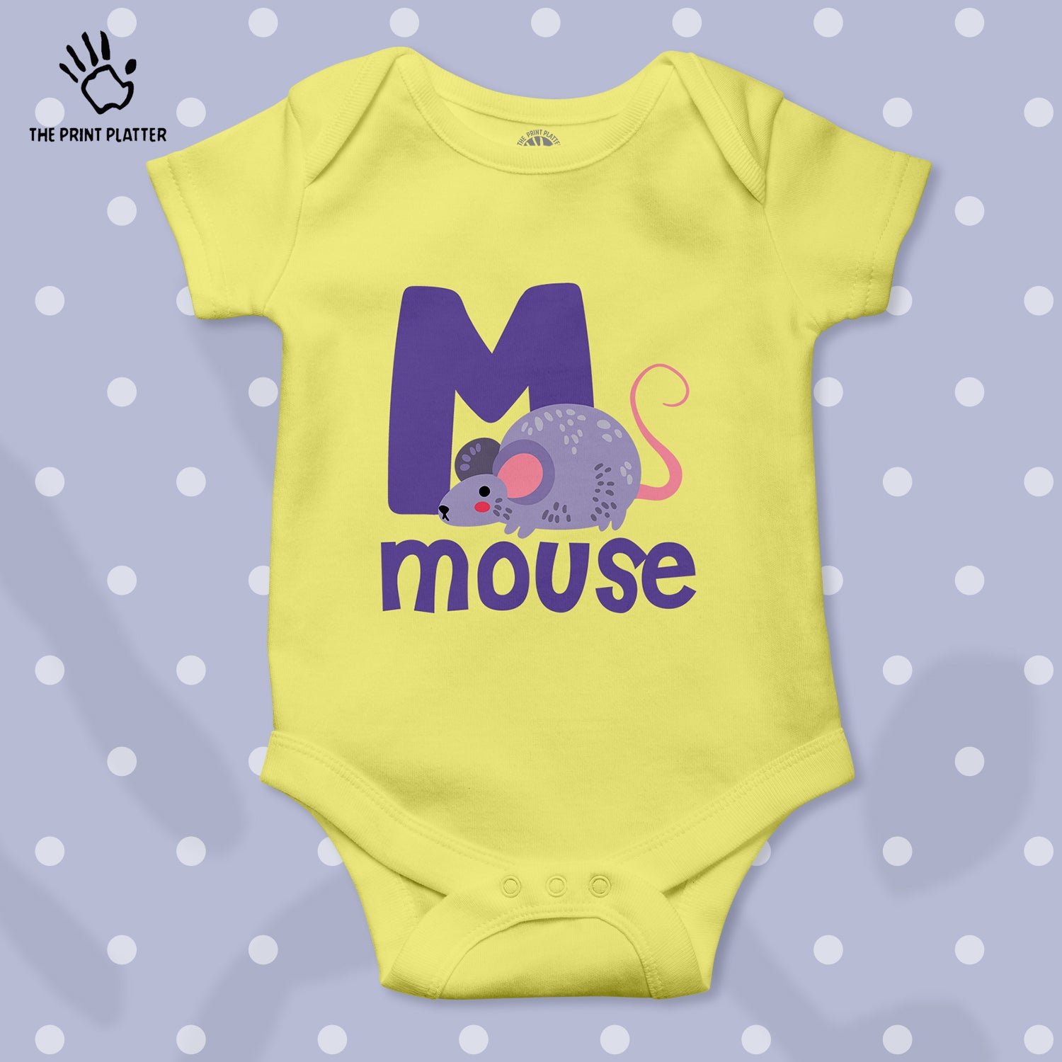 Mouse Unisex Half Sleeve Romper