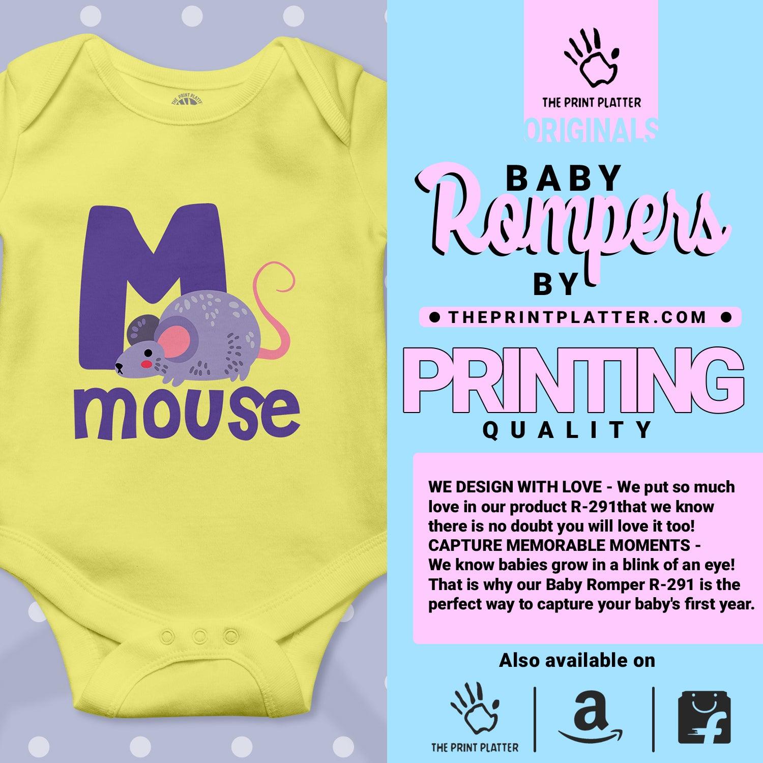 Mouse Unisex Half Sleeve Romper