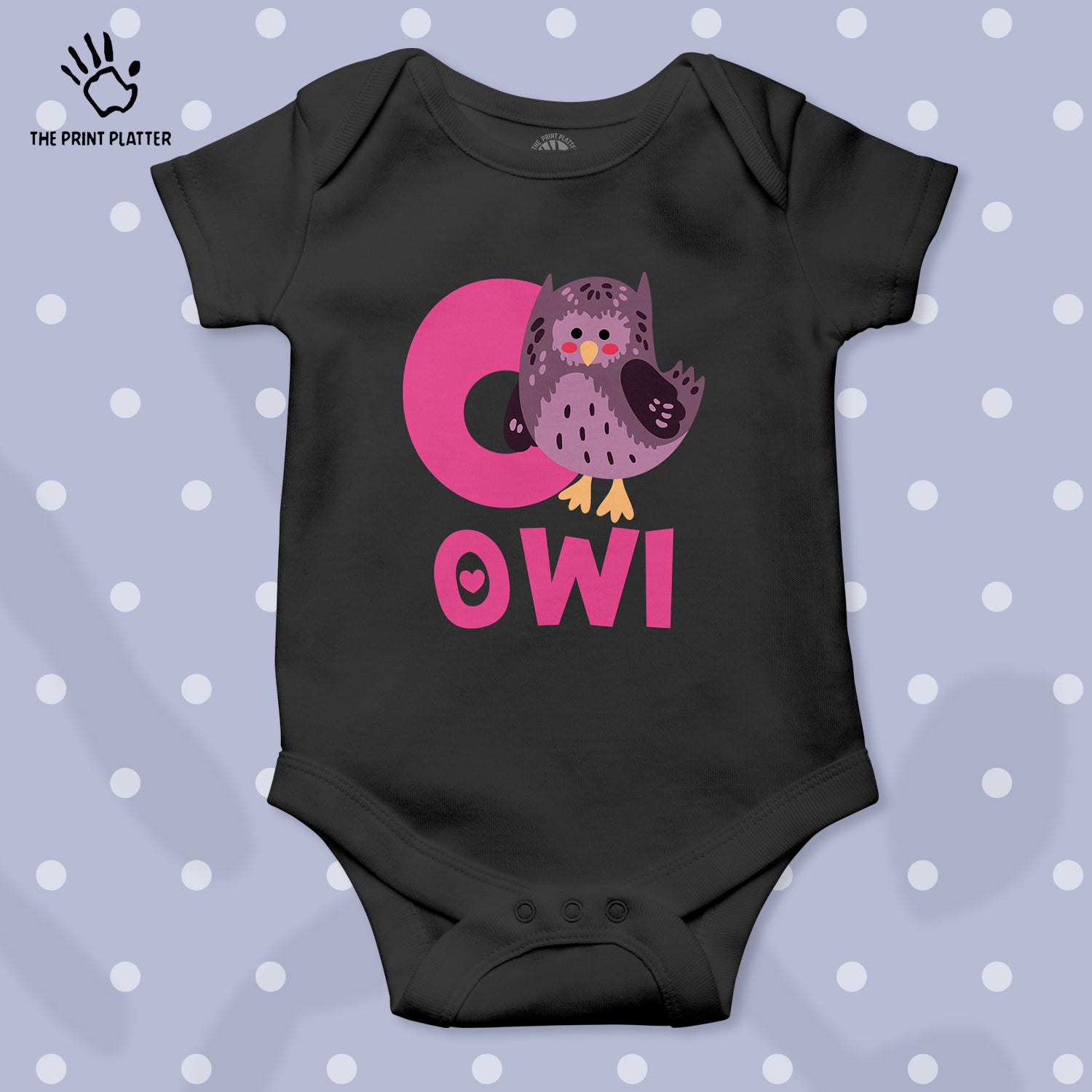 Owl Unisex Half Sleeve Romper