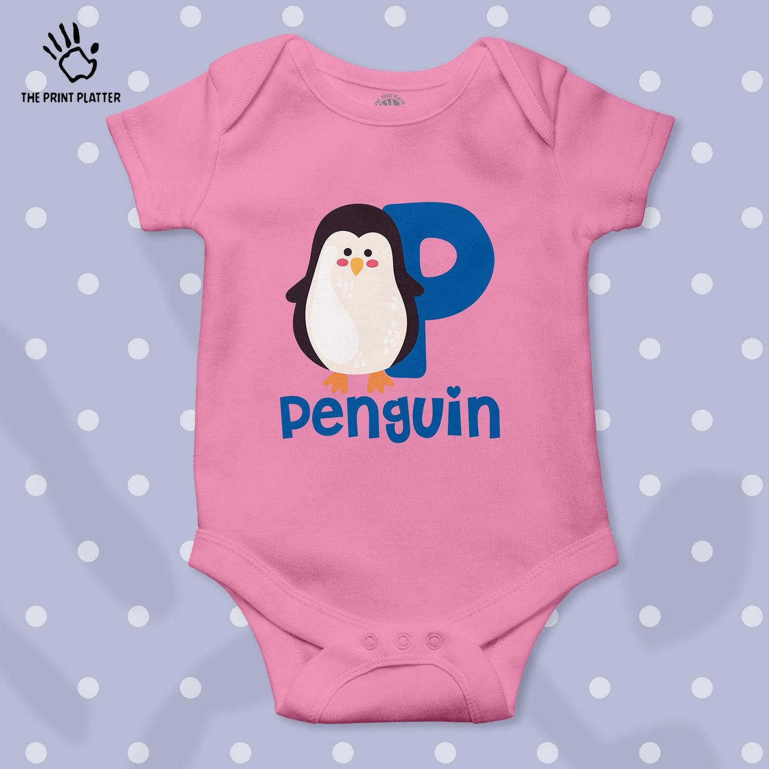 Penguin Unisex Half Sleeve Romper