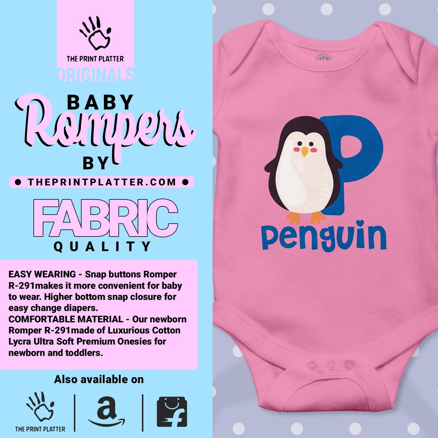 Penguin Unisex Half Sleeve Romper