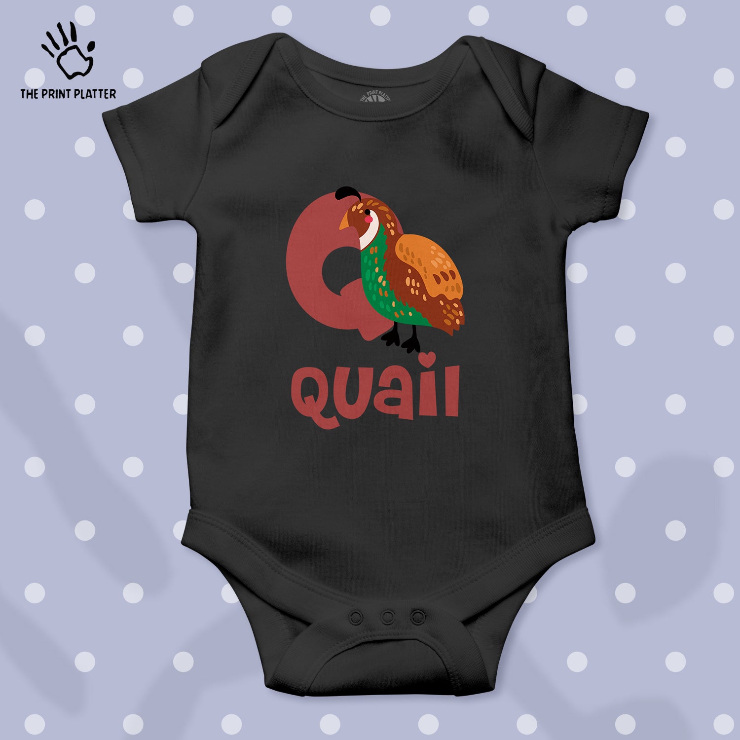 Quail Unisex Half Sleeve Romper