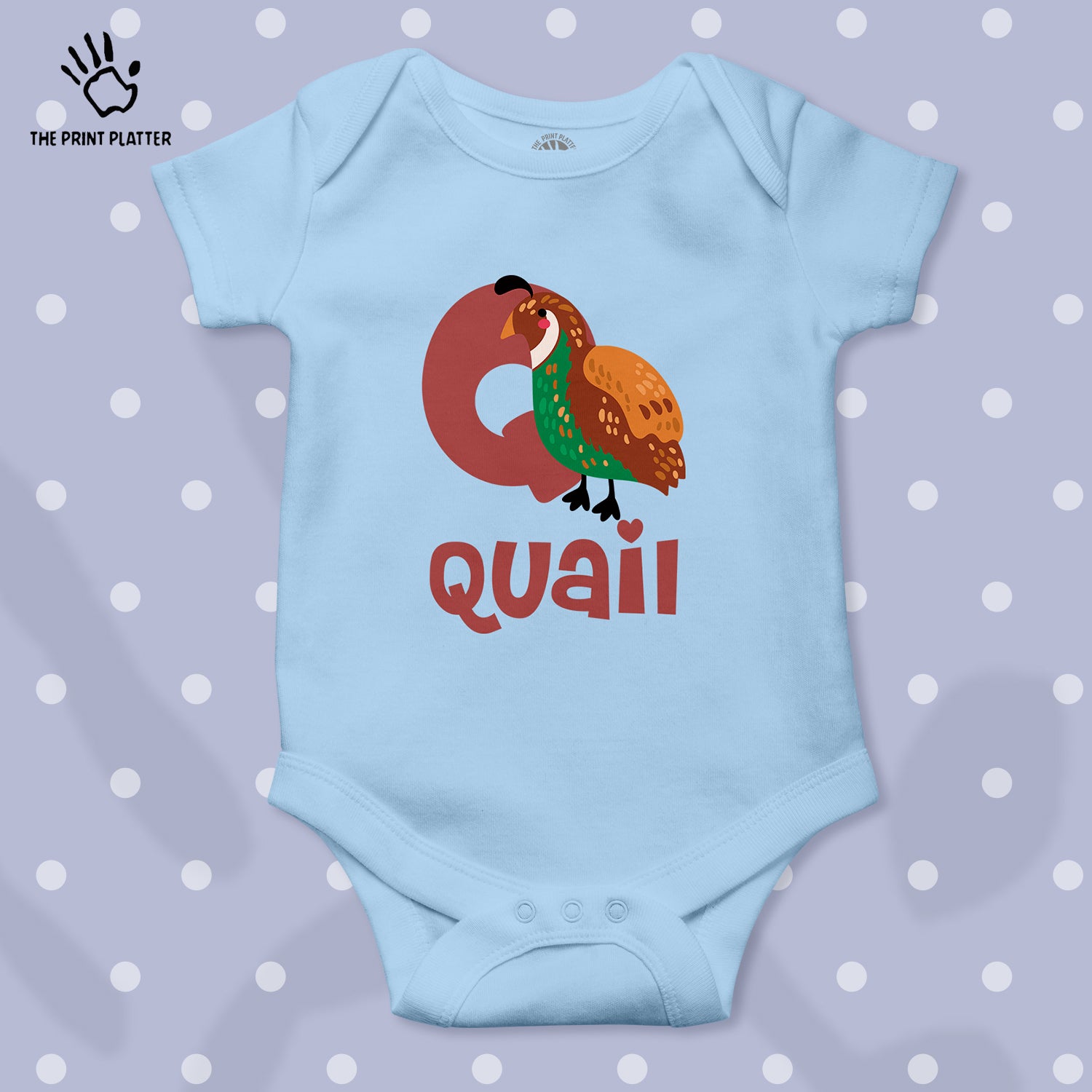 Quail Unisex Half Sleeve Romper