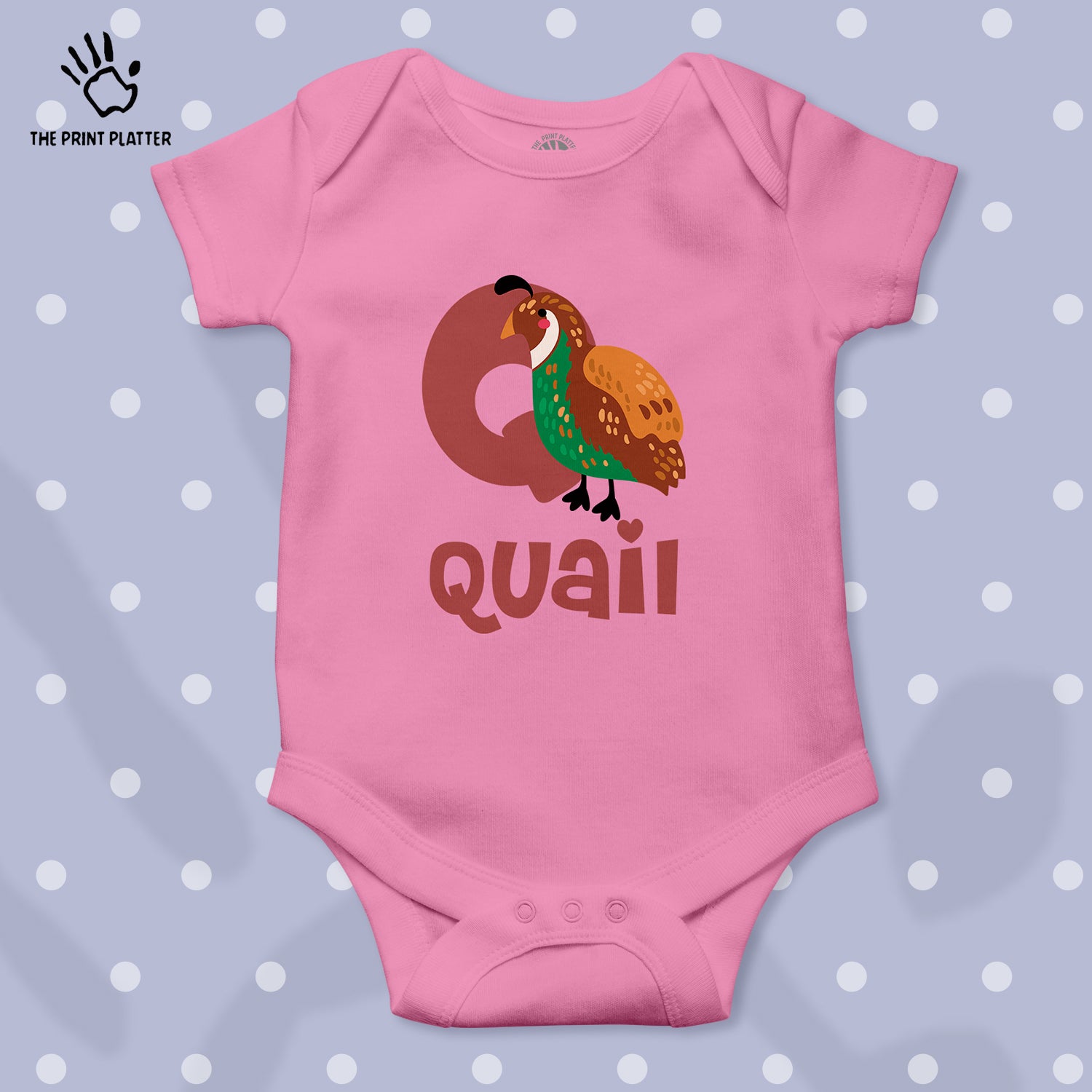 Quail Unisex Half Sleeve Romper