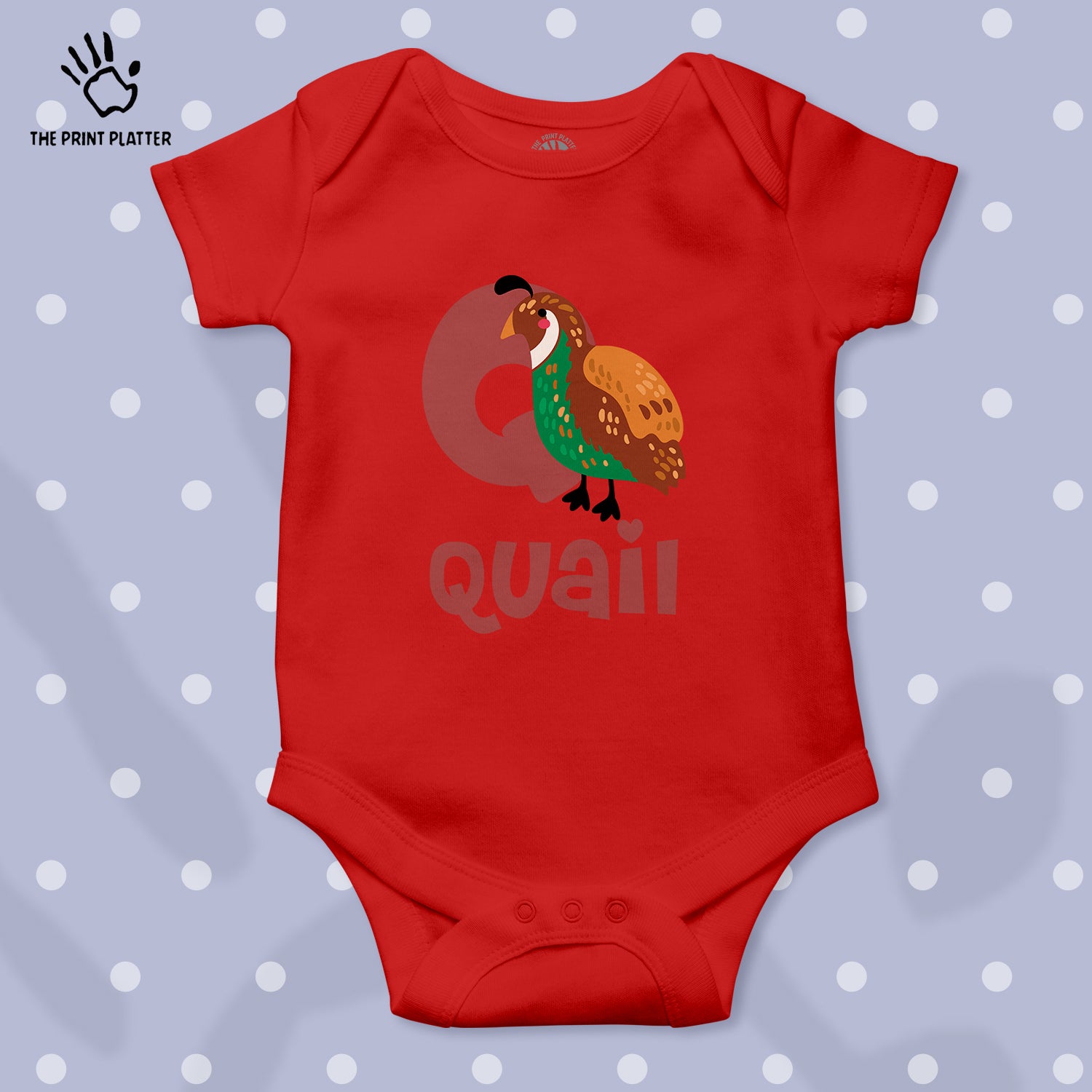 Quail Unisex Half Sleeve Romper