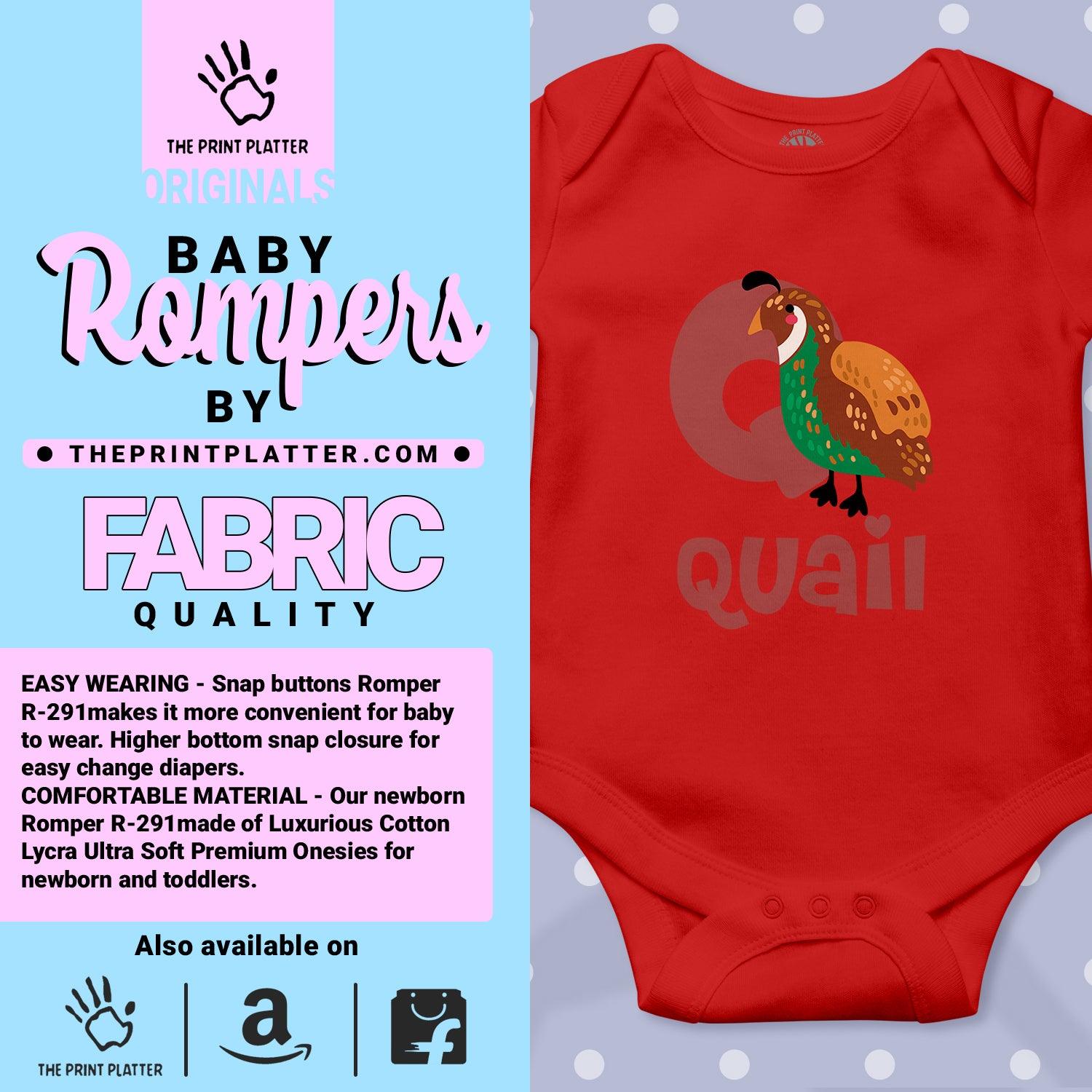 Quail Unisex Half Sleeve Romper