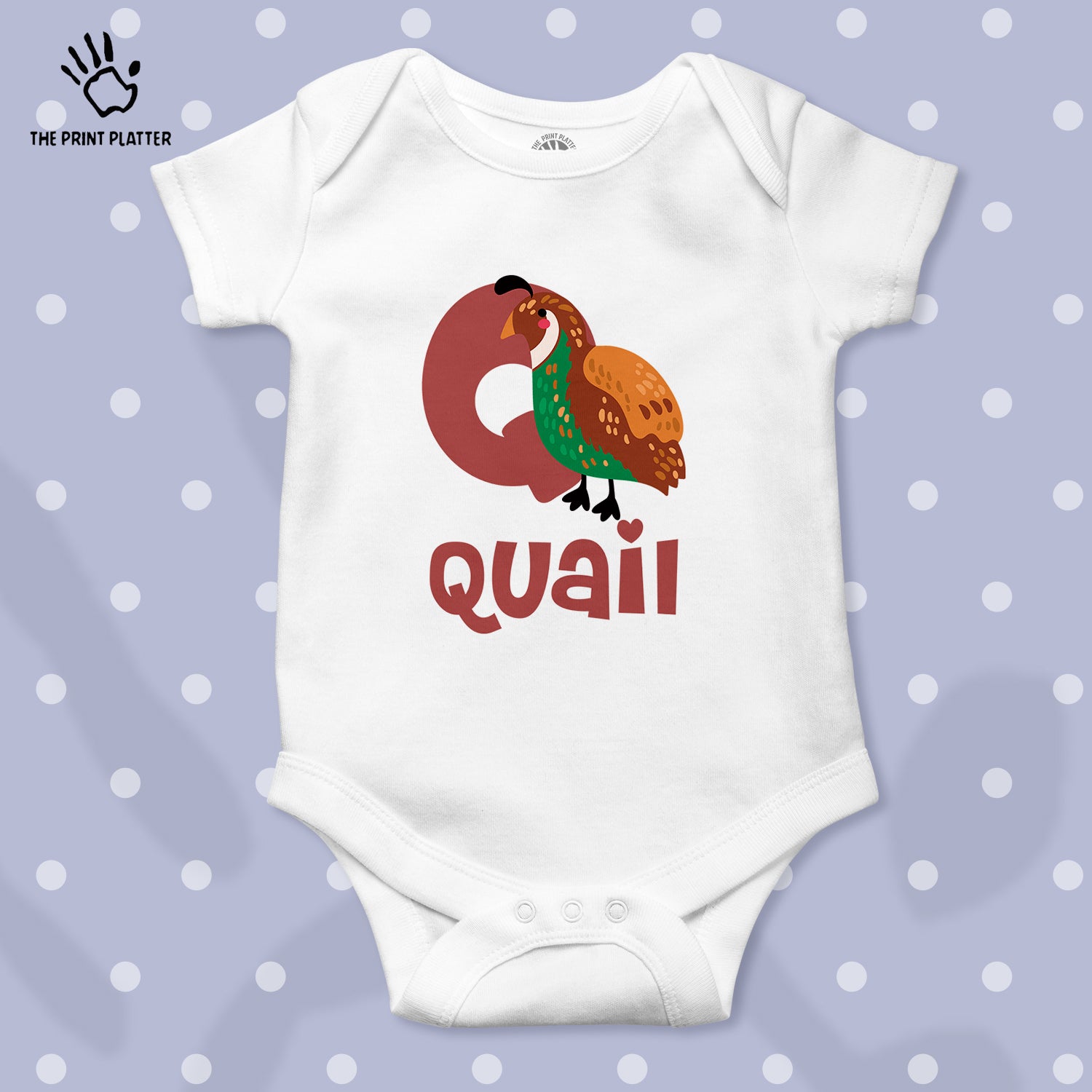 Quail Unisex Half Sleeve Romper