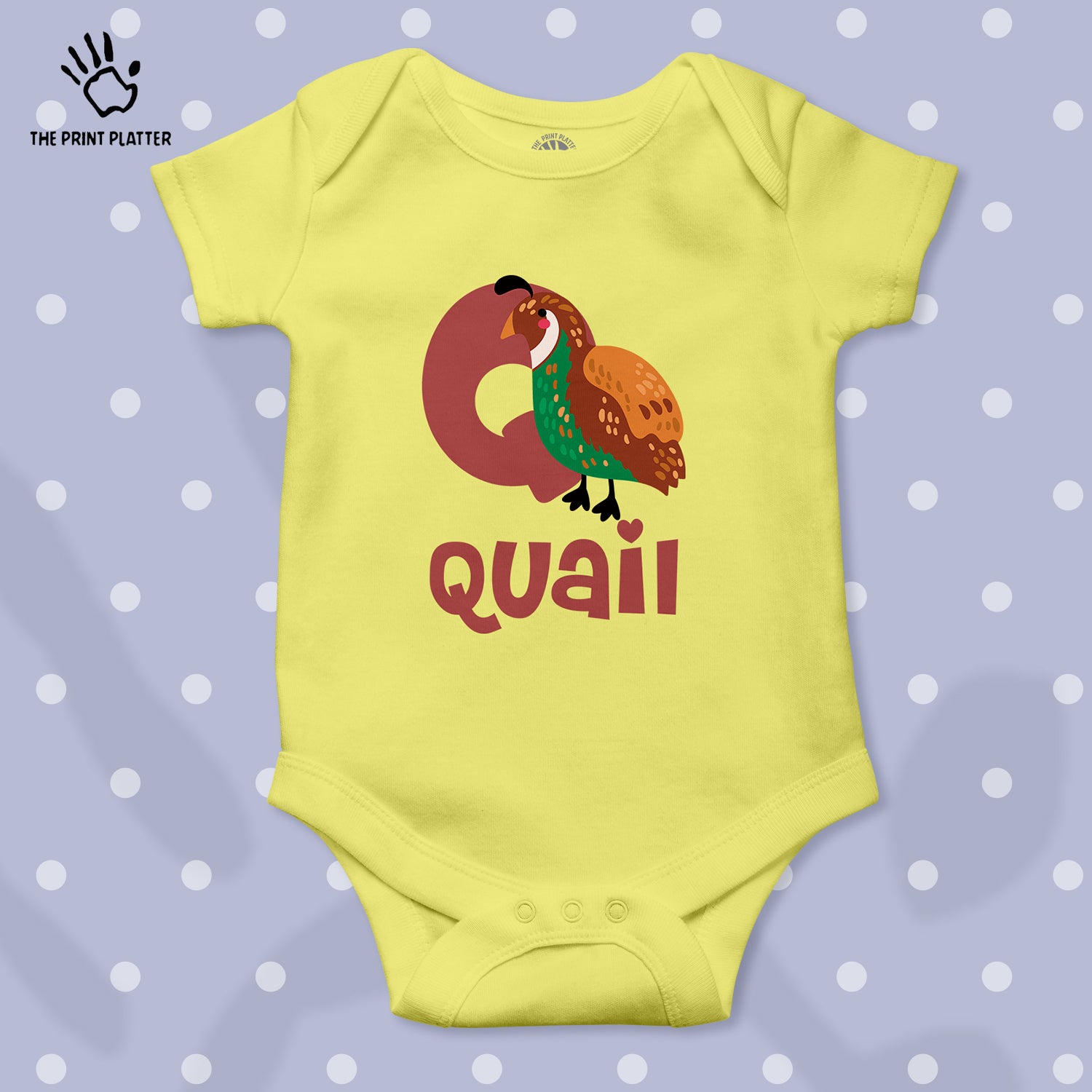 Quail Unisex Half Sleeve Romper