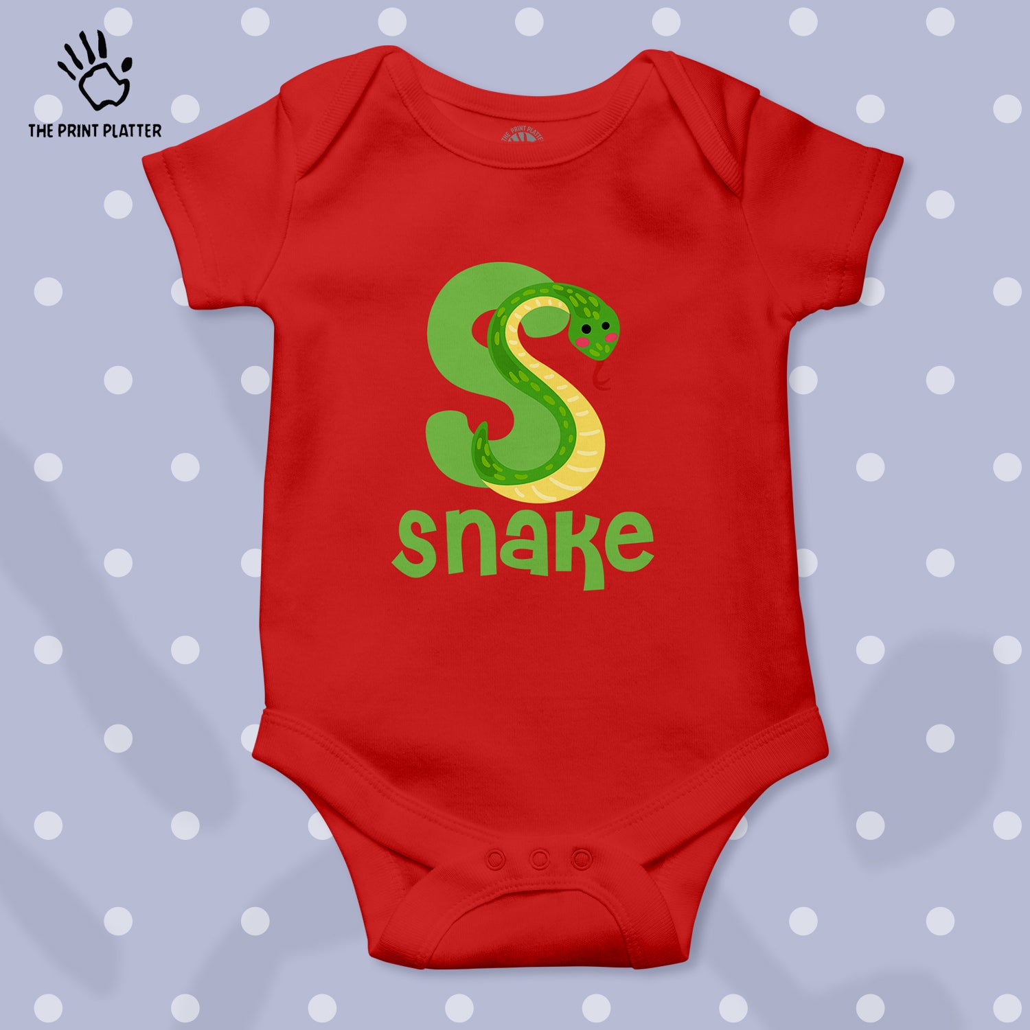 Snake Unisex Half Sleeve Romper