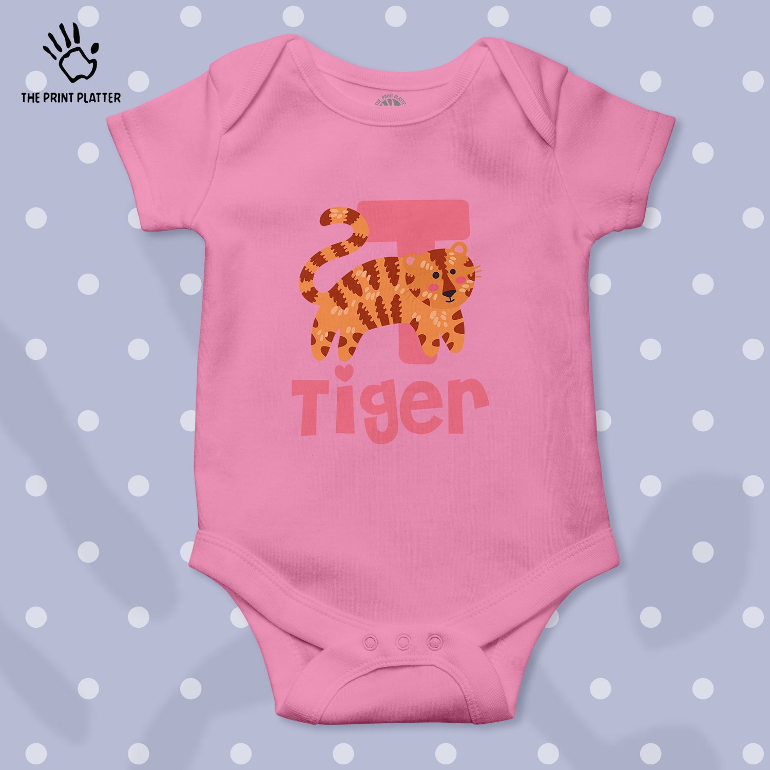 Tiger Unisex Half Sleeve Romper