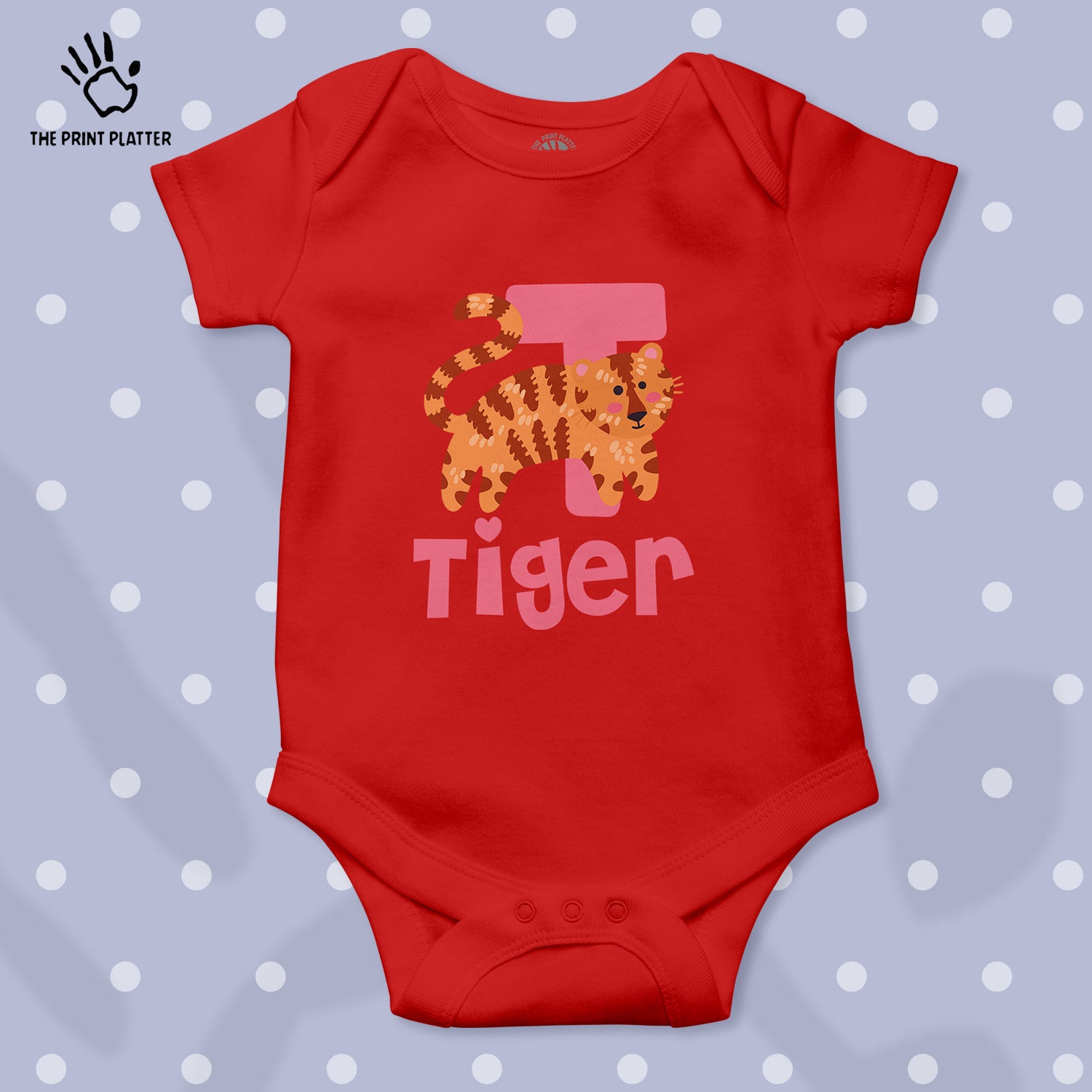 Tiger Unisex Half Sleeve Romper