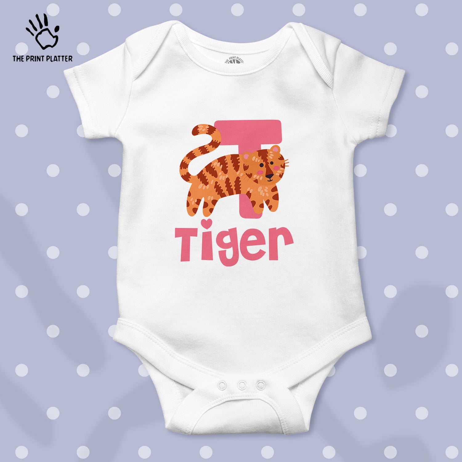 Tiger Unisex Half Sleeve Romper