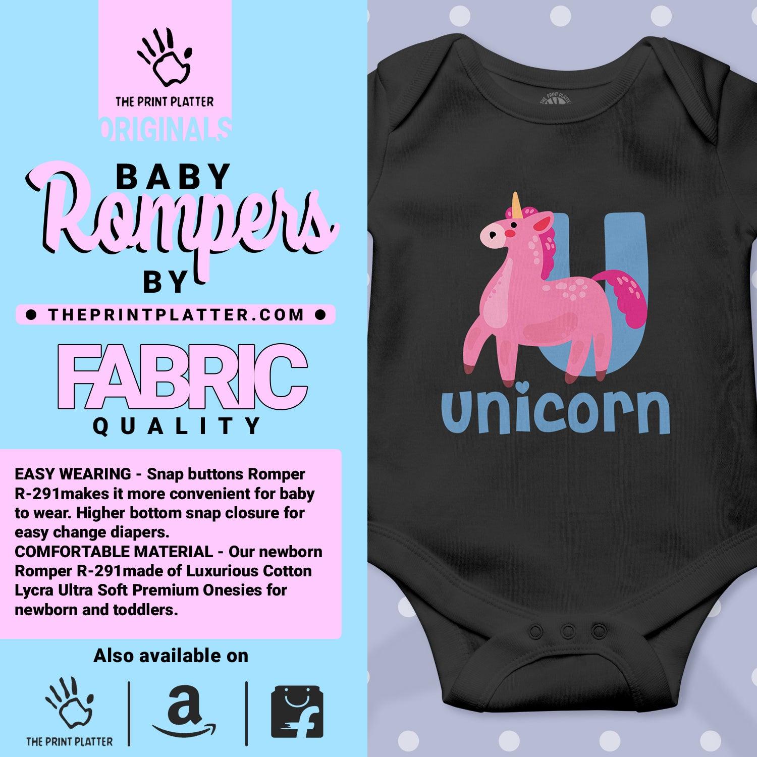 Unicorn Unisex Half Sleeve Romper