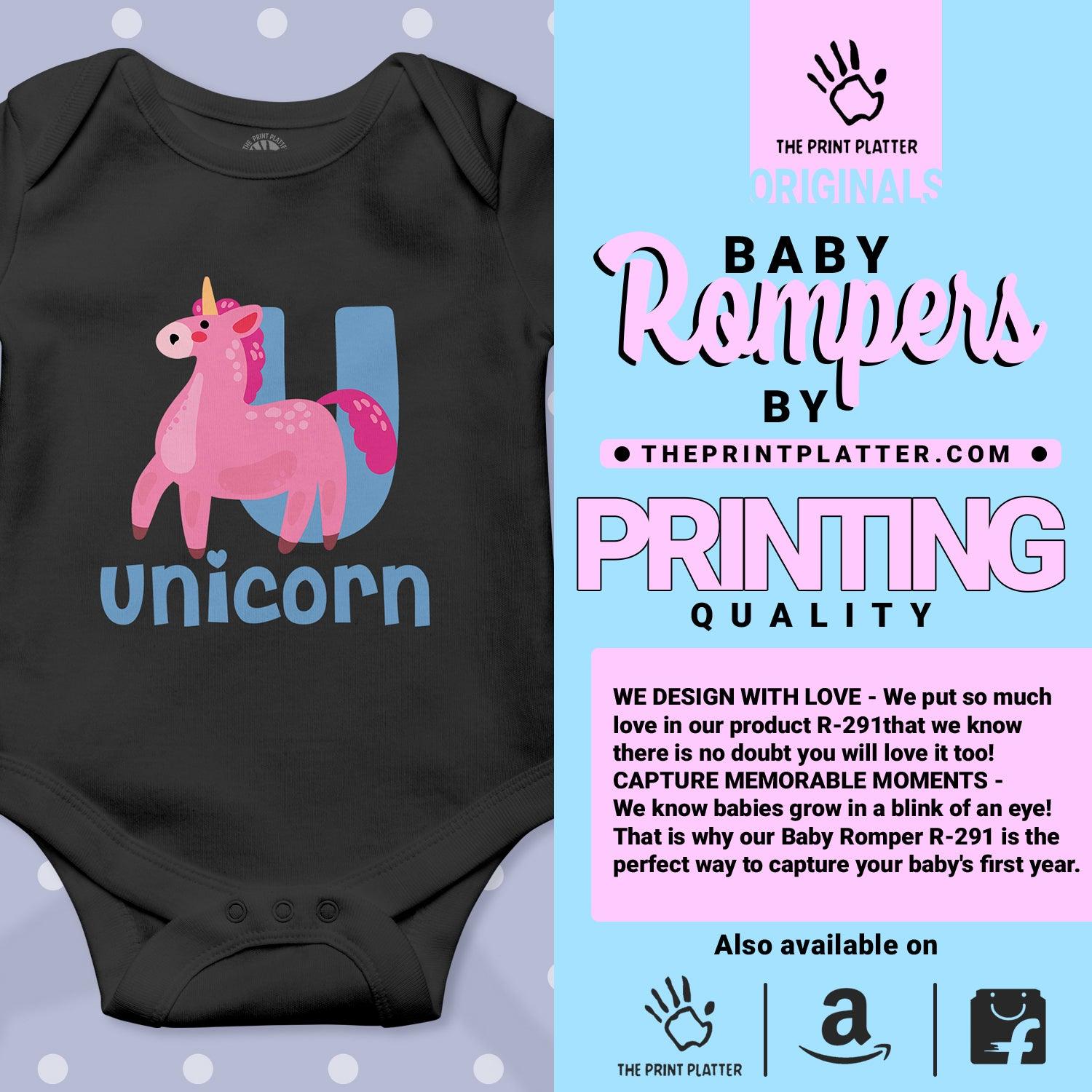 Unicorn Unisex Half Sleeve Romper