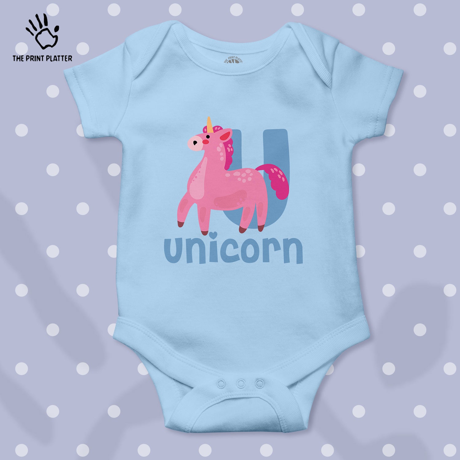 Unicorn Unisex Half Sleeve Romper