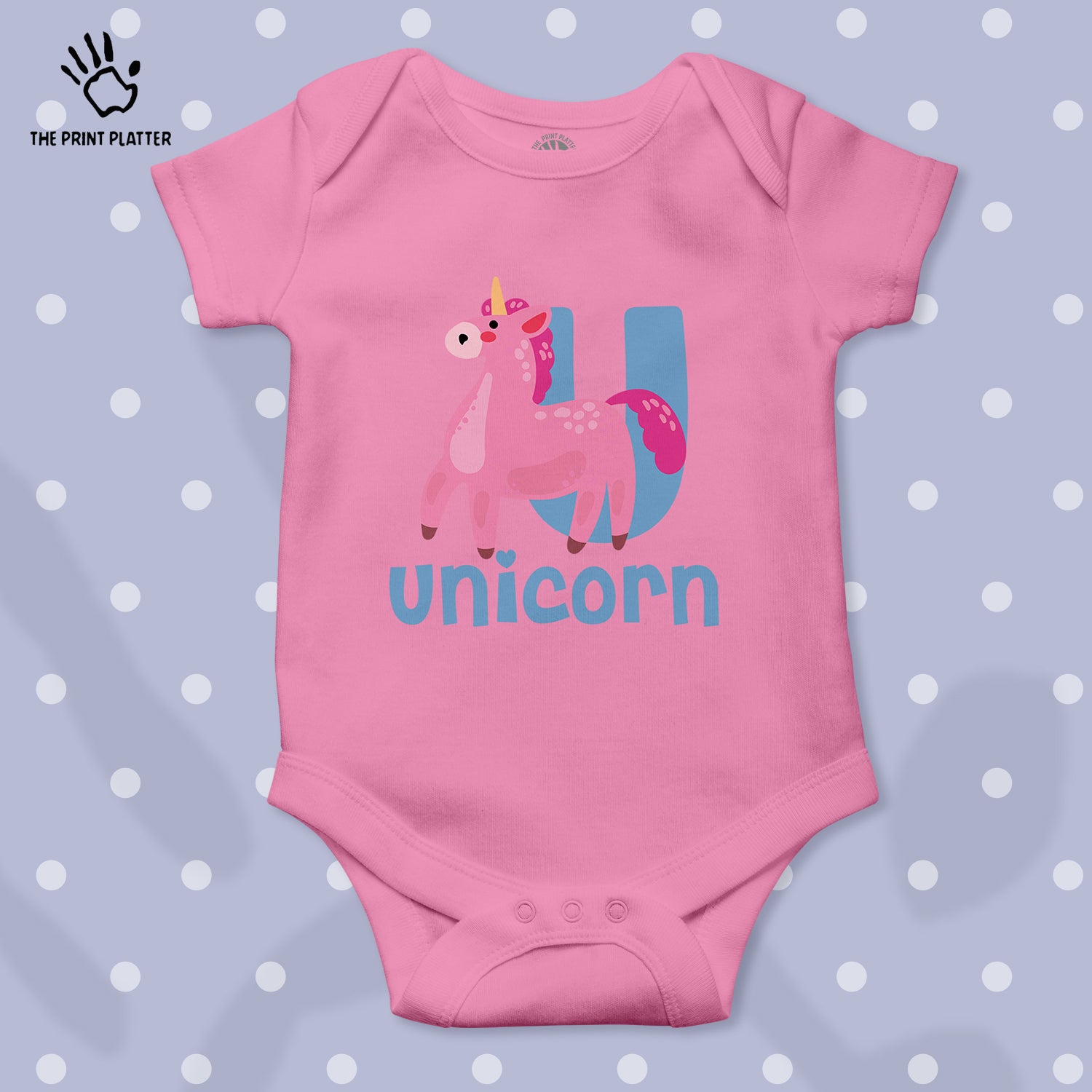 Unicorn Unisex Half Sleeve Romper