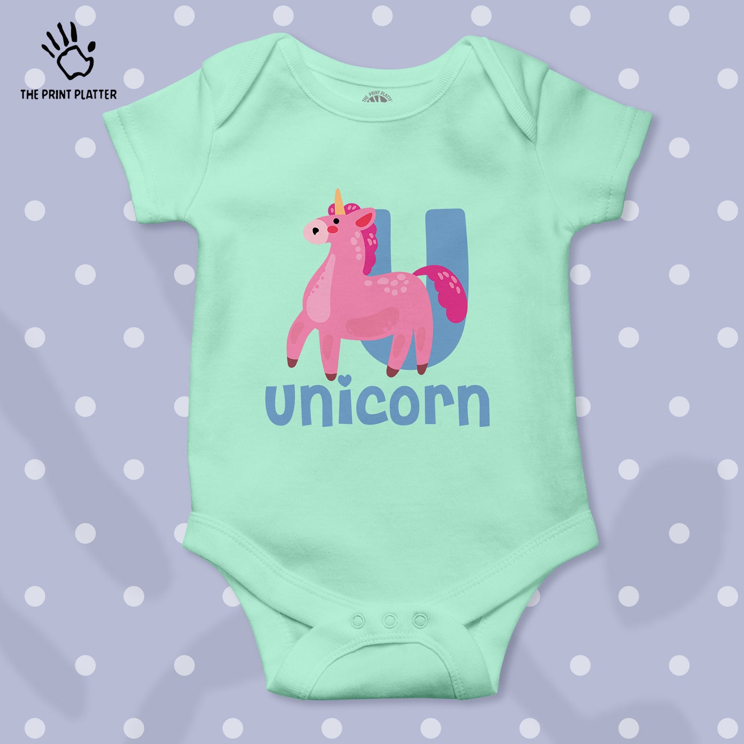 Unicorn Unisex Half Sleeve Romper