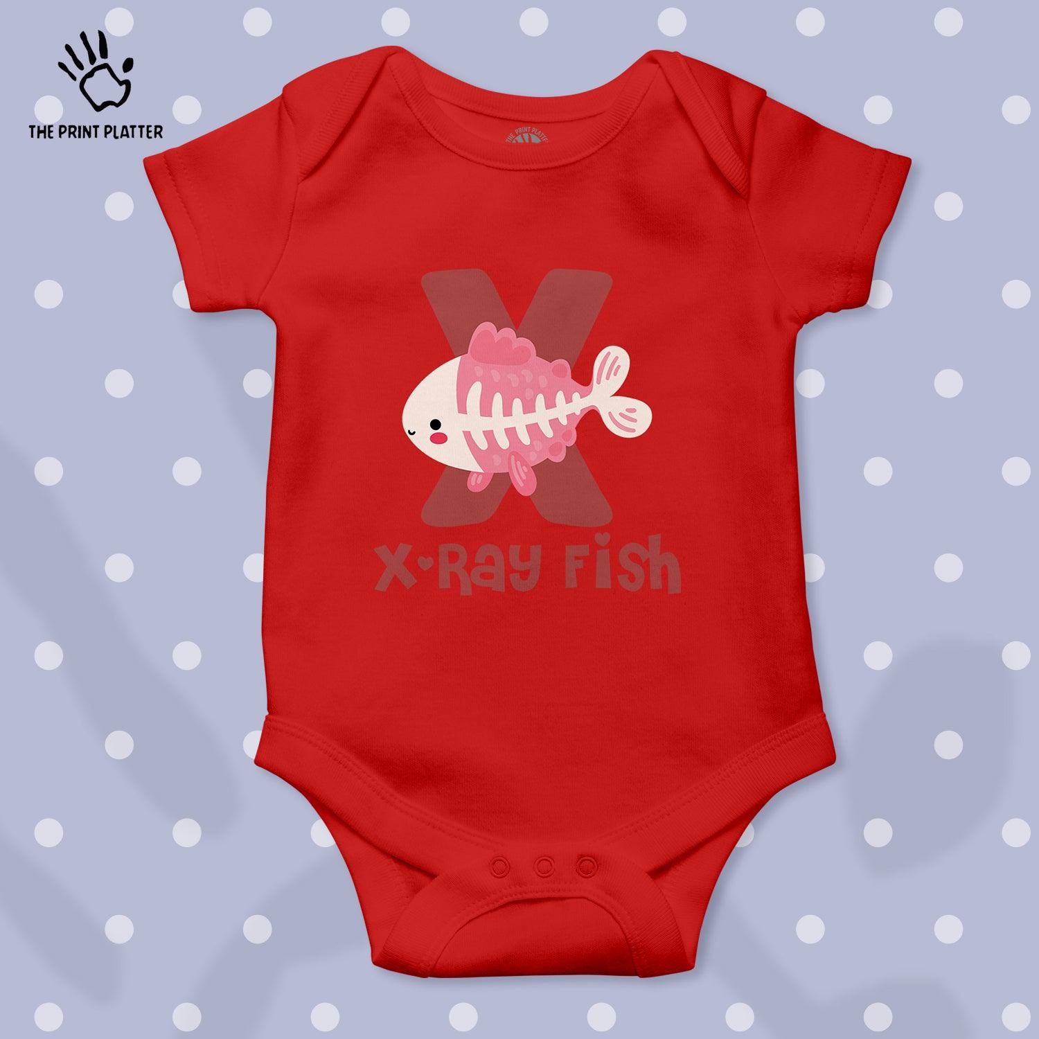 X-Ray Fish Unisex Half Sleeve Romper