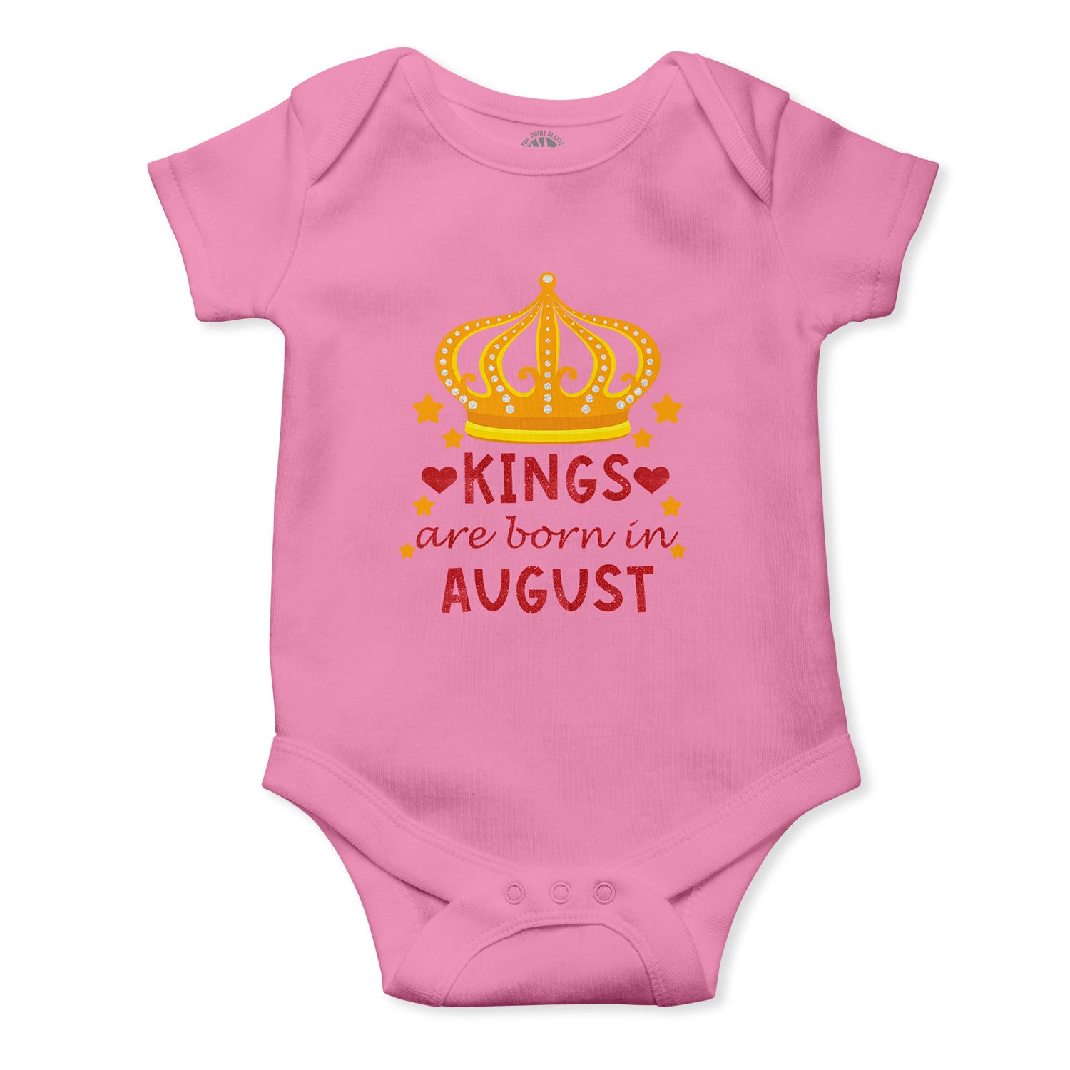 King Are Born In August Unisex Half Sleeve Romper