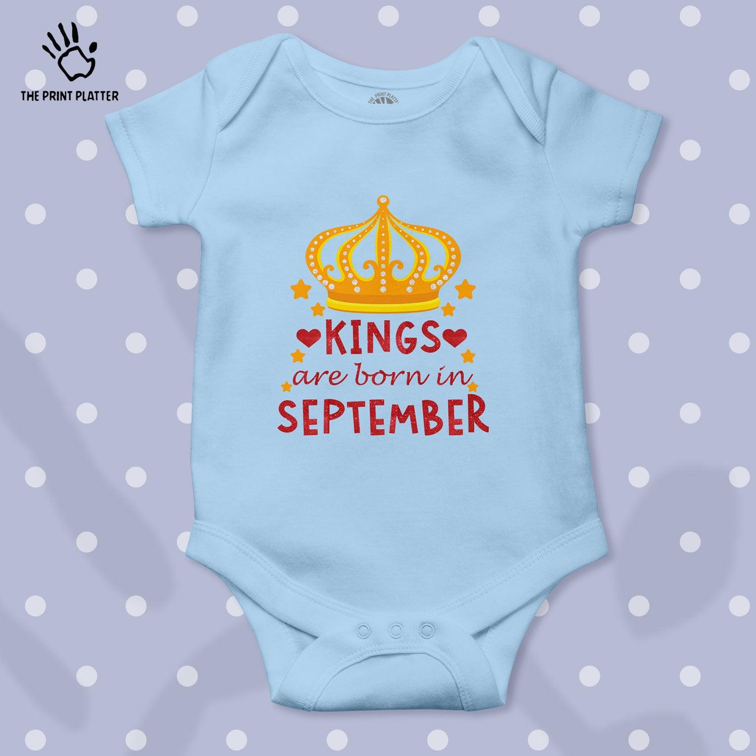 King Are Born In September Unisex Half Sleeve Romper