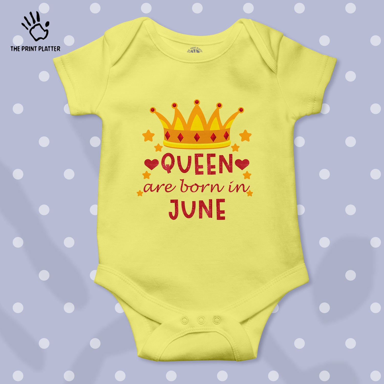 Queen Are Born In June Unisex Half Sleeve Romper