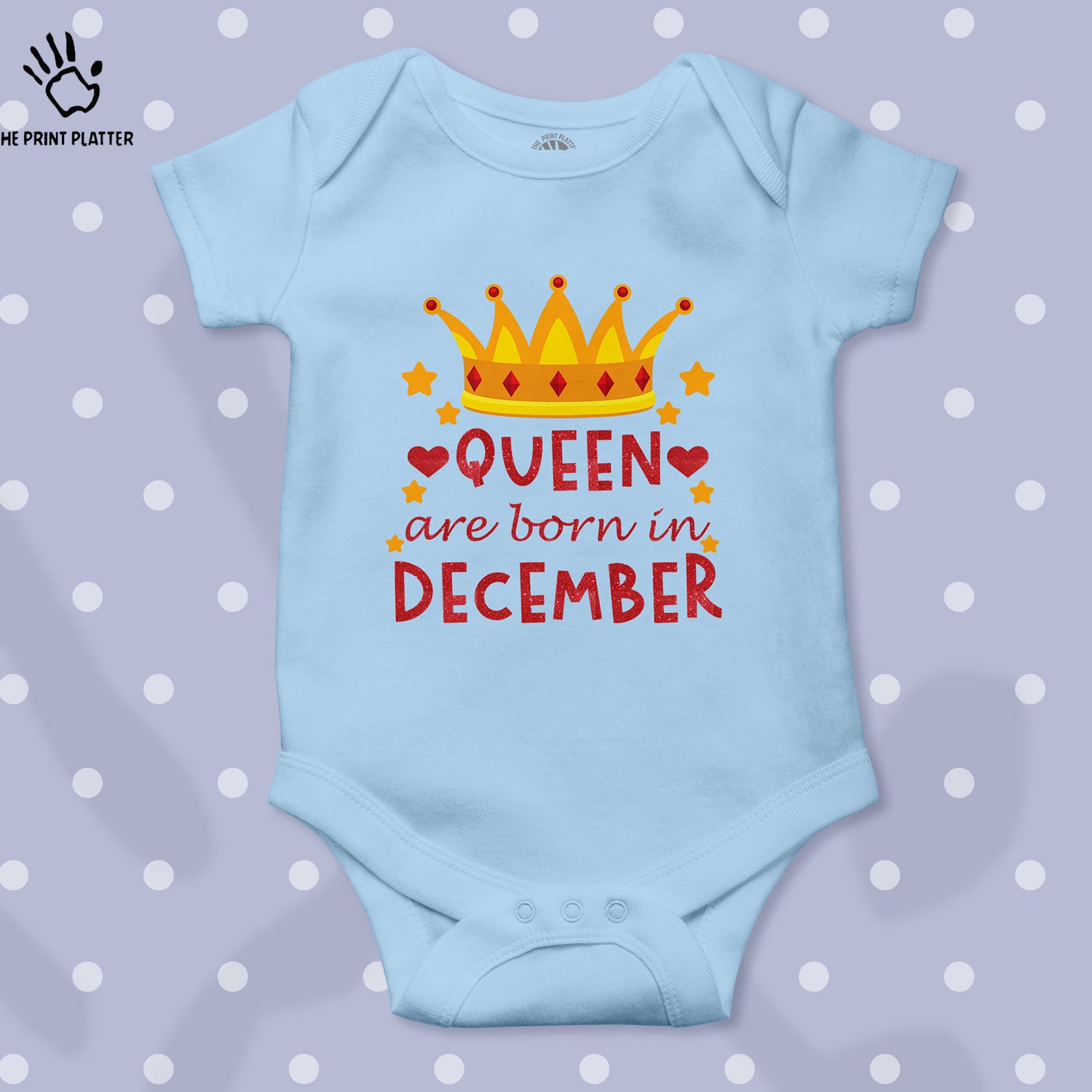 Queen Are Born In December Unisex Half Sleeve Romper