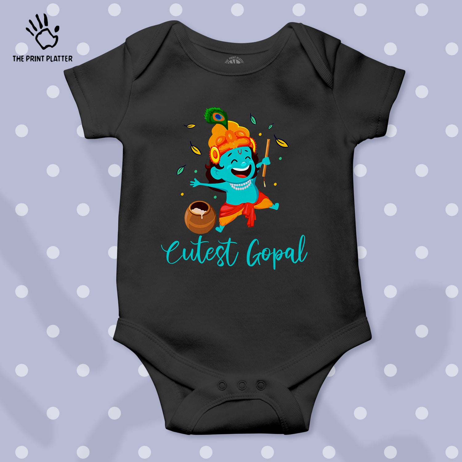 Cutest Gopal Janmashtami Unisex Half Sleeve Romper