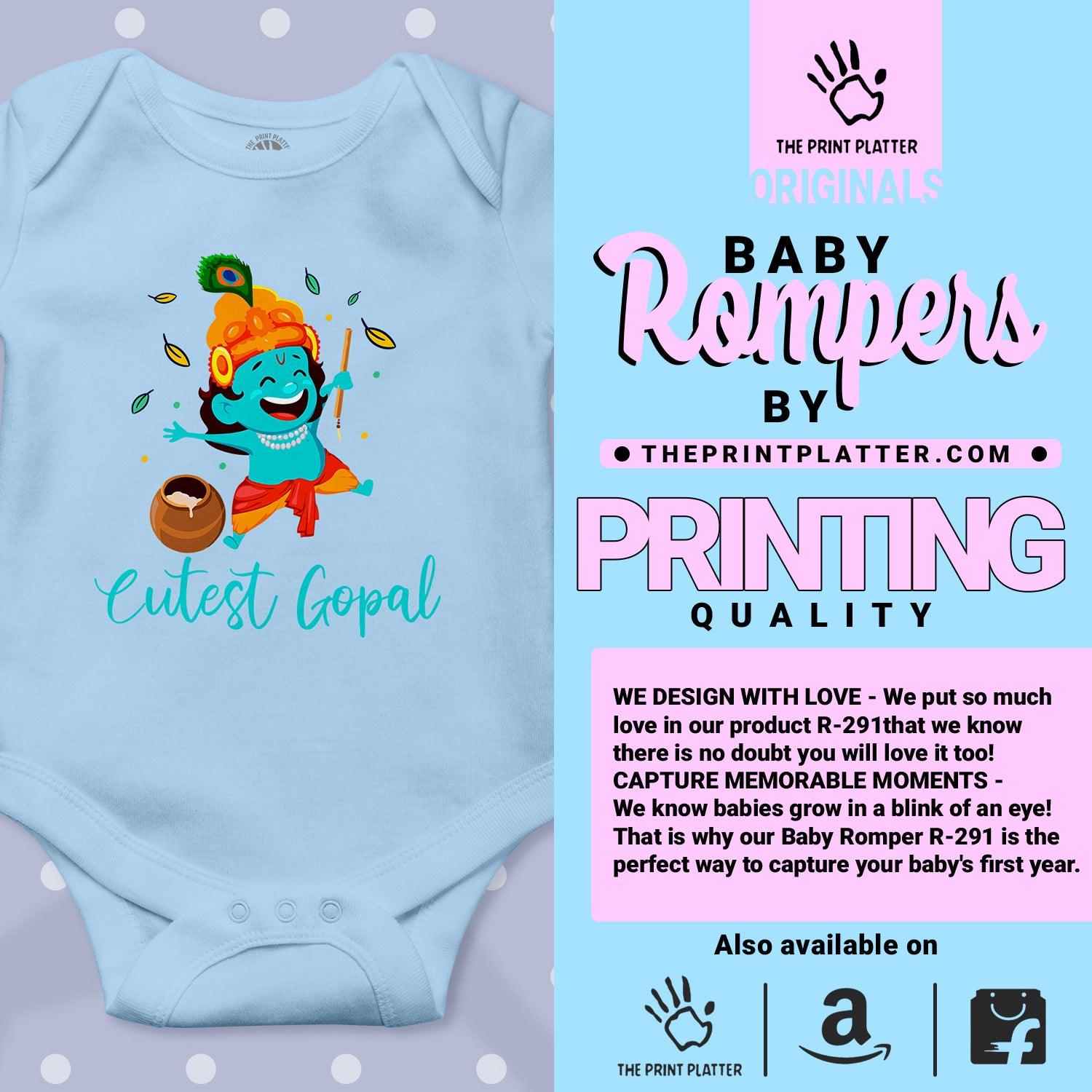 Cutest Gopal Janmashtami Unisex Half Sleeve Romper