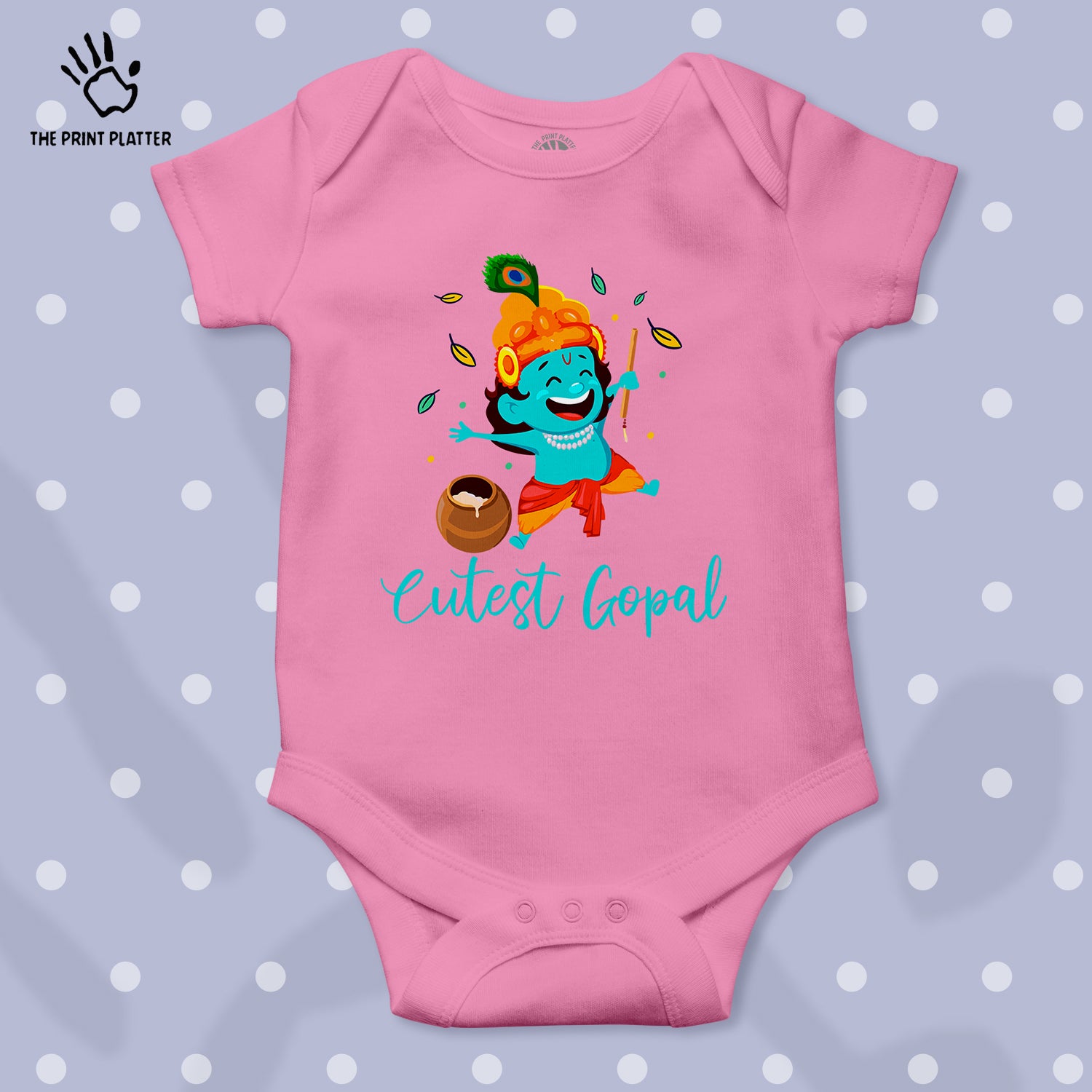 Cutest Gopal Janmashtami Unisex Half Sleeve Romper