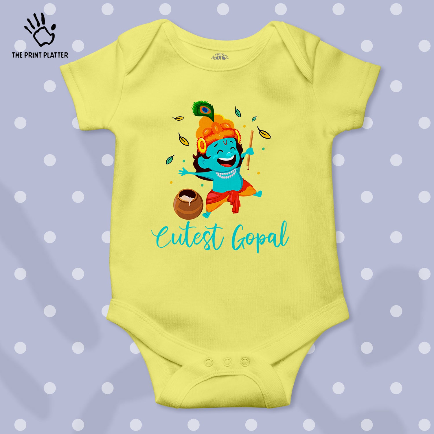 Cutest Gopal Janmashtami Unisex Half Sleeve Romper