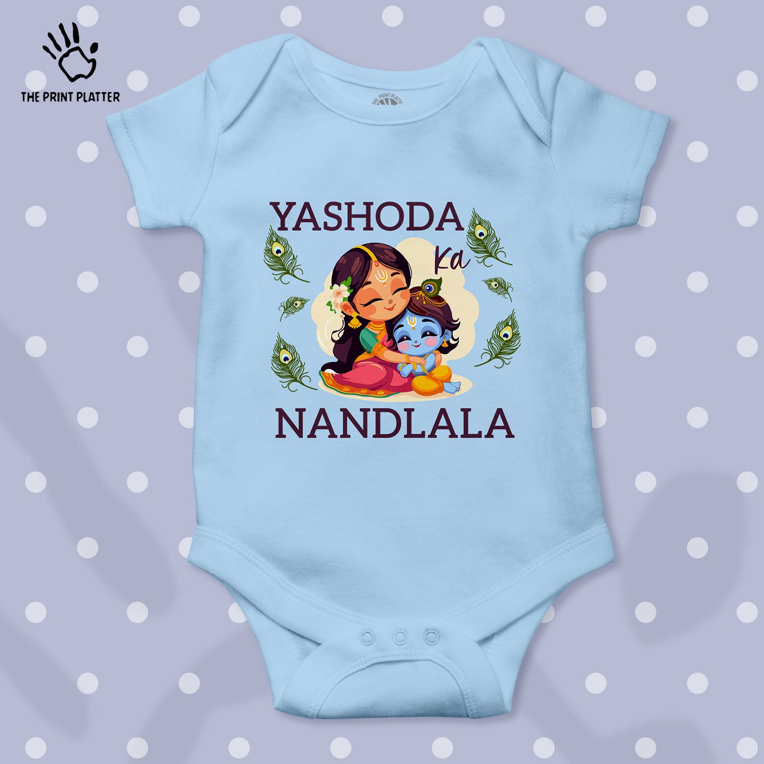 Yashoda Ka Nandlala Unisex Half Sleeve Romper