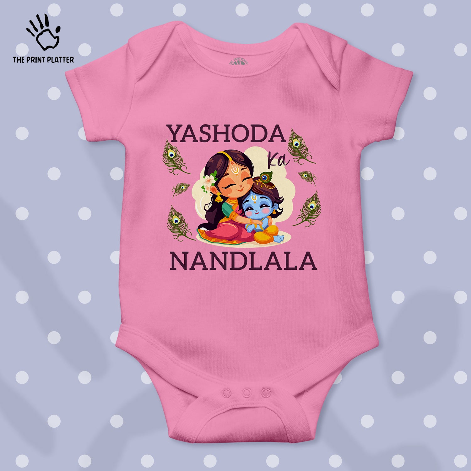 Yashoda Ka Nandlala Unisex Half Sleeve Romper