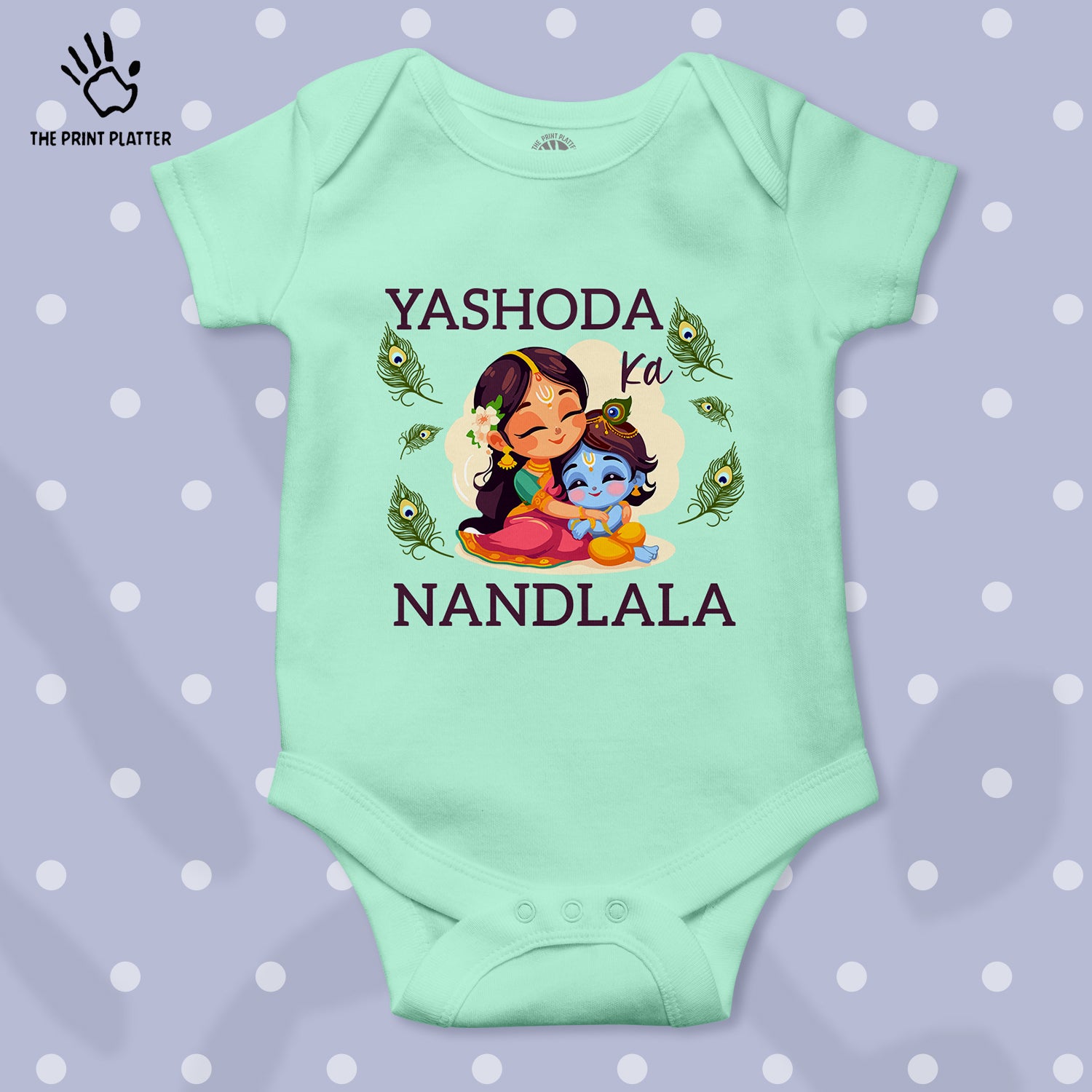 Yashoda Ka Nandlala Unisex Half Sleeve Romper