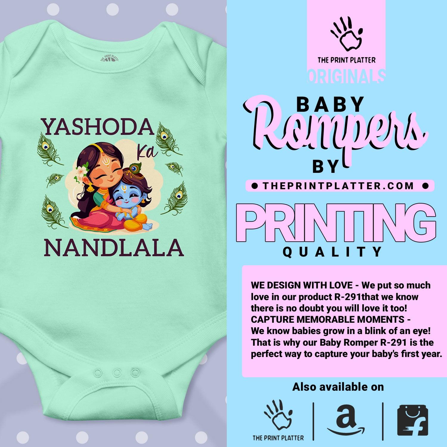 Yashoda Ka Nandlala Unisex Half Sleeve Romper
