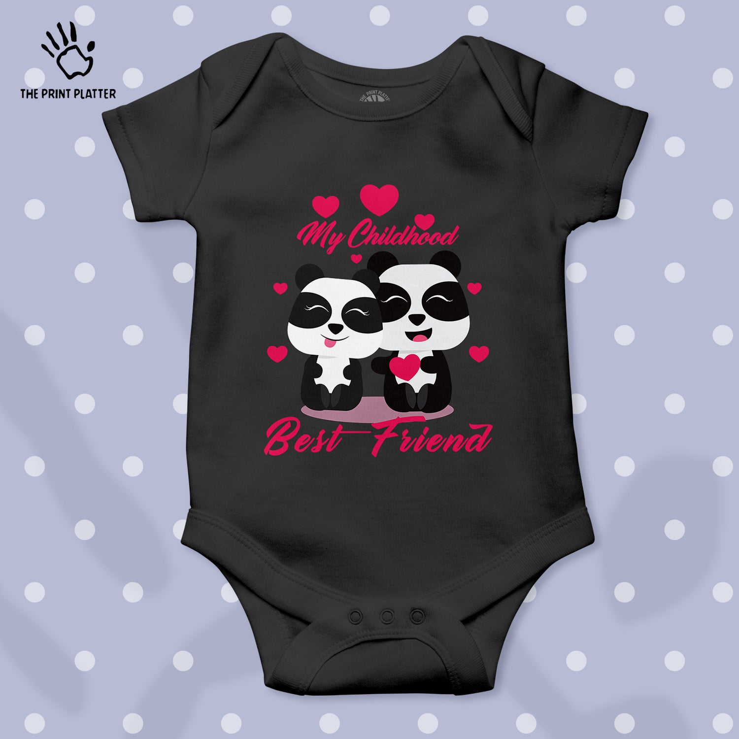 My Childhood Best Friend Unisex Half Sleeve Romper