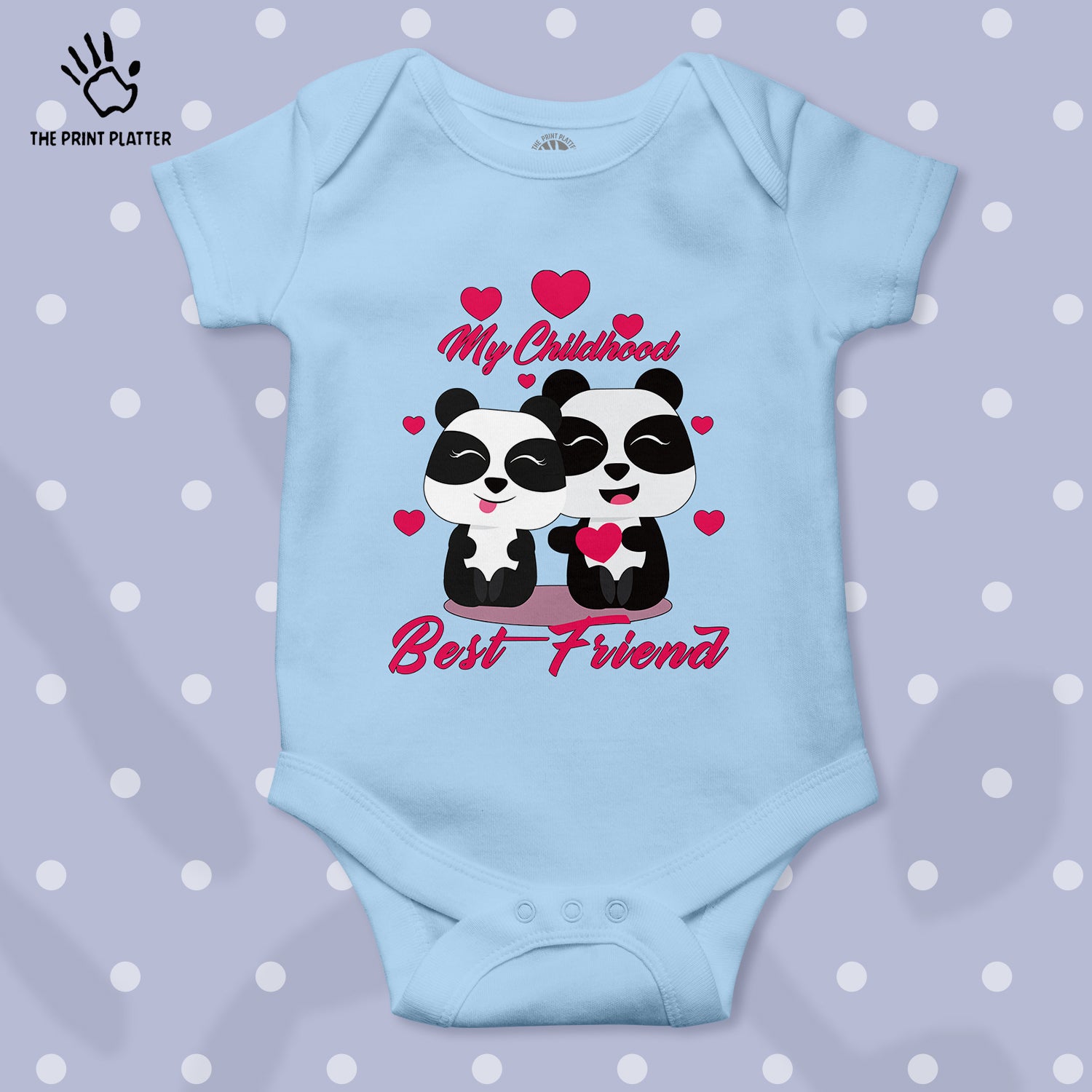 My Childhood Best Friend Unisex Half Sleeve Romper