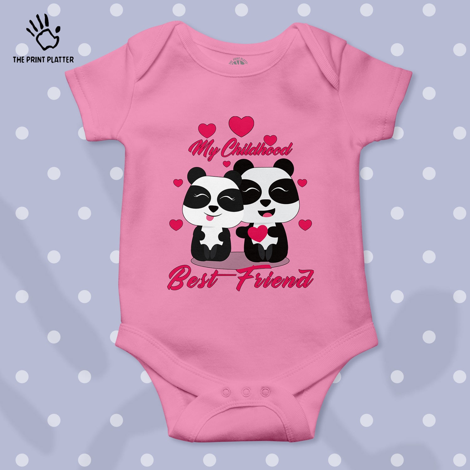 My Childhood Best Friend Unisex Half Sleeve Romper