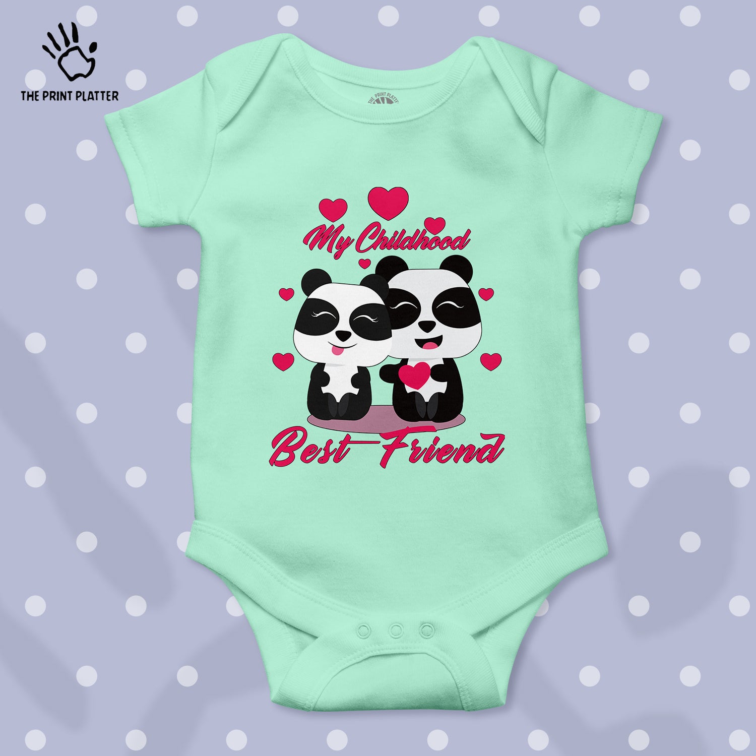 My Childhood Best Friend Unisex Half Sleeve Romper