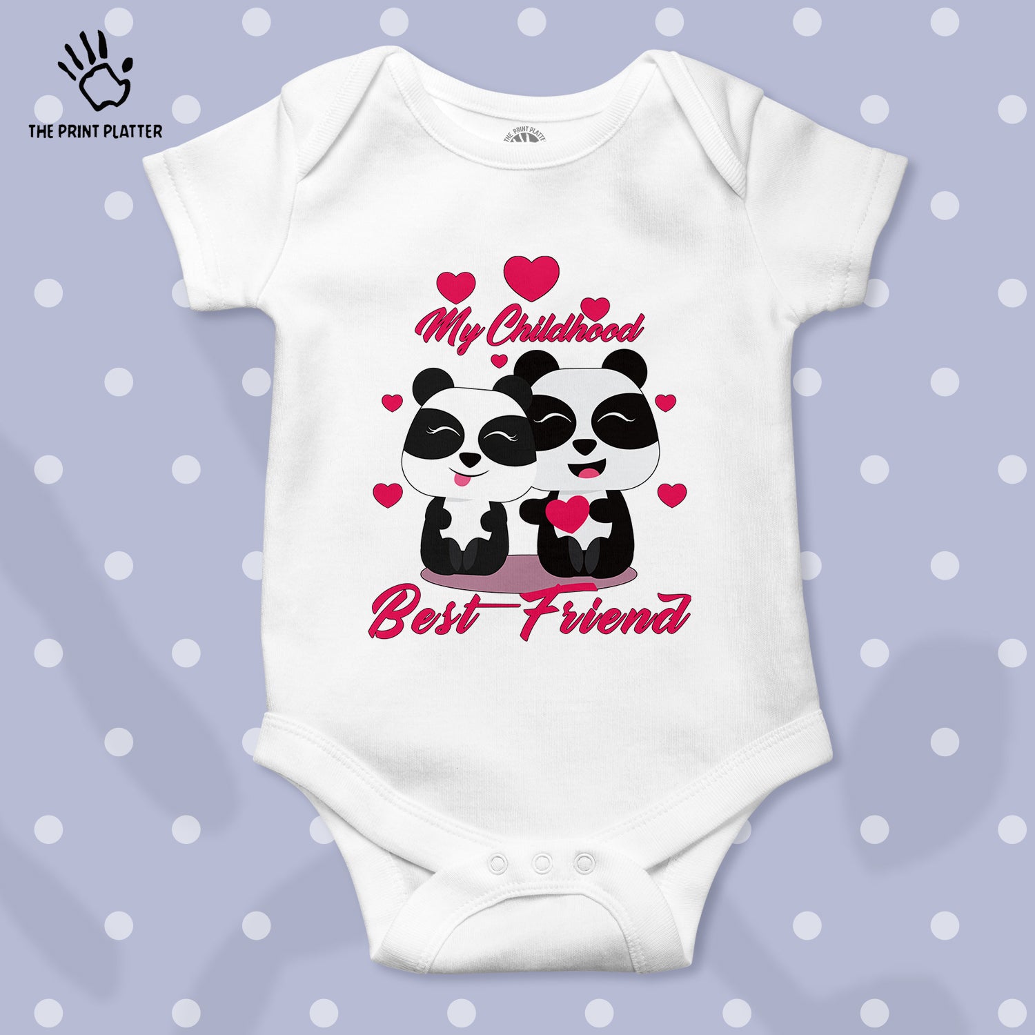 My Childhood Best Friend Unisex Half Sleeve Romper